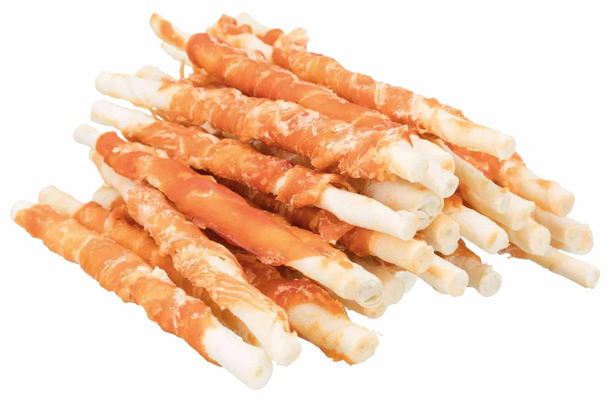 Trixie Denta Fun rotolini da Masticare Pollo – Snack Dentale per Cani – Gustoso Snack al Pollo Senza glutine – sostiene l'igiene Orale del Cane – 30 Pezzi, 12 cm – 240 g