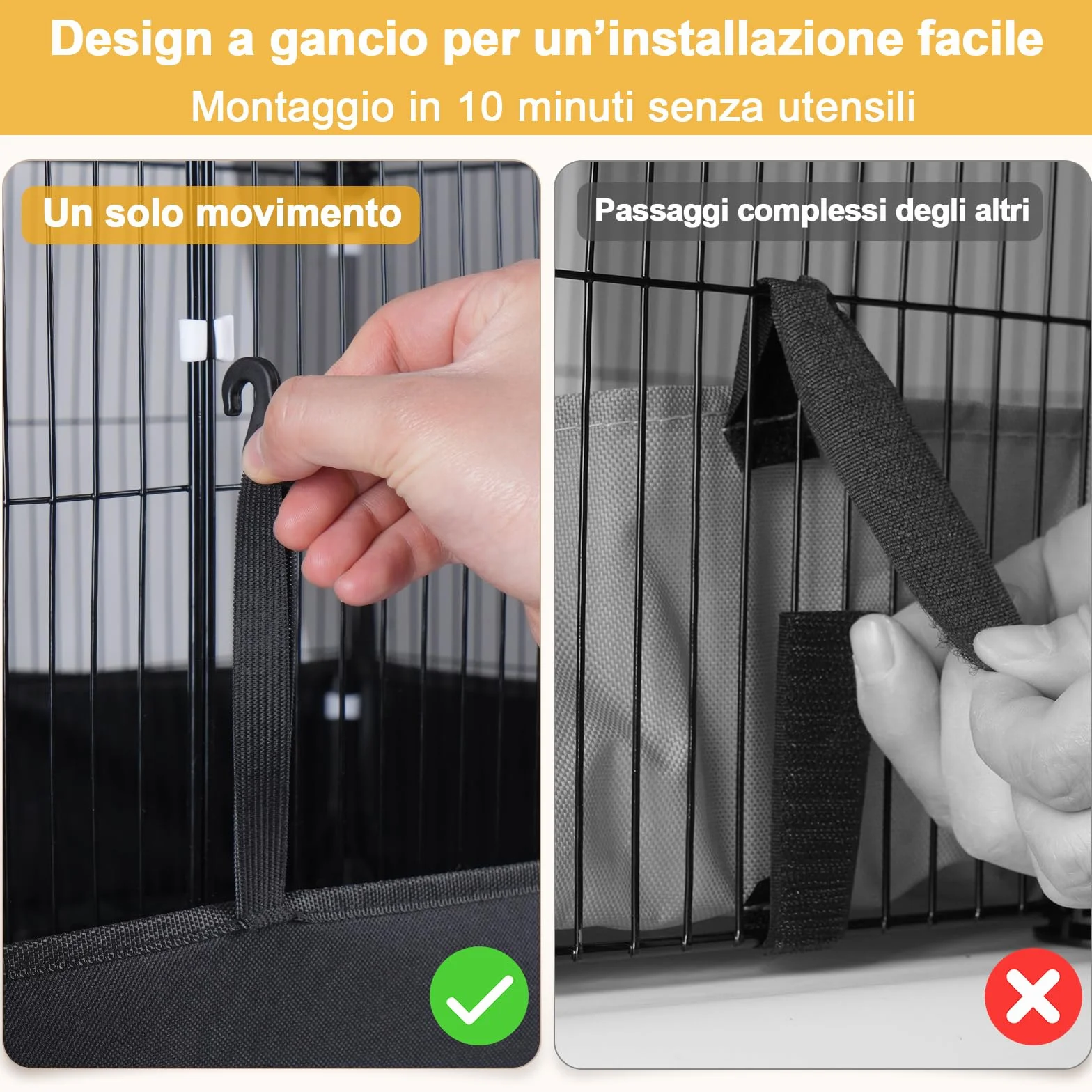 Gabbia per Conigli Aystkniet, 122 cm x 60 cm x 40 cm Recinto per Porcellini D’India con Copertura Superiore e Fondo Impermeabile, Spazio per Piccoli Animali Come Criceti, Tartarughe, Ricci