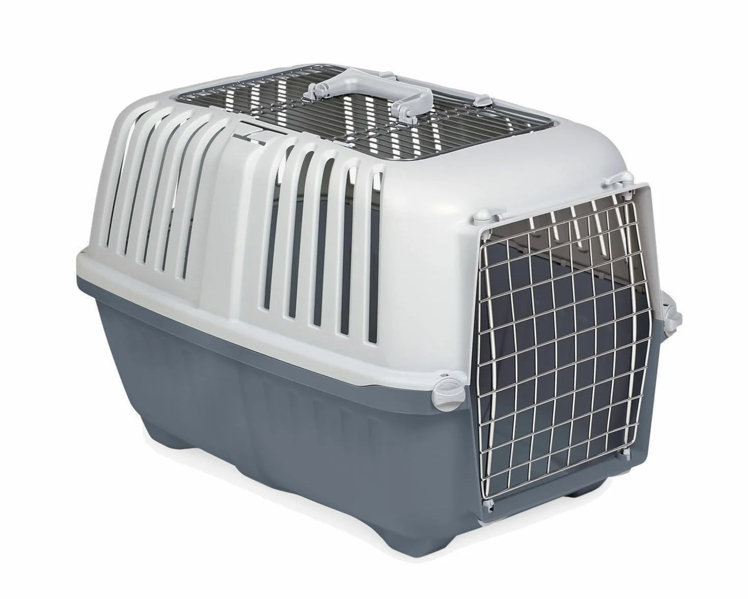Trasportino pratiko 3 metal open per Cani e Gatti da Viaggio Trasporto 58,5x35,5x40h