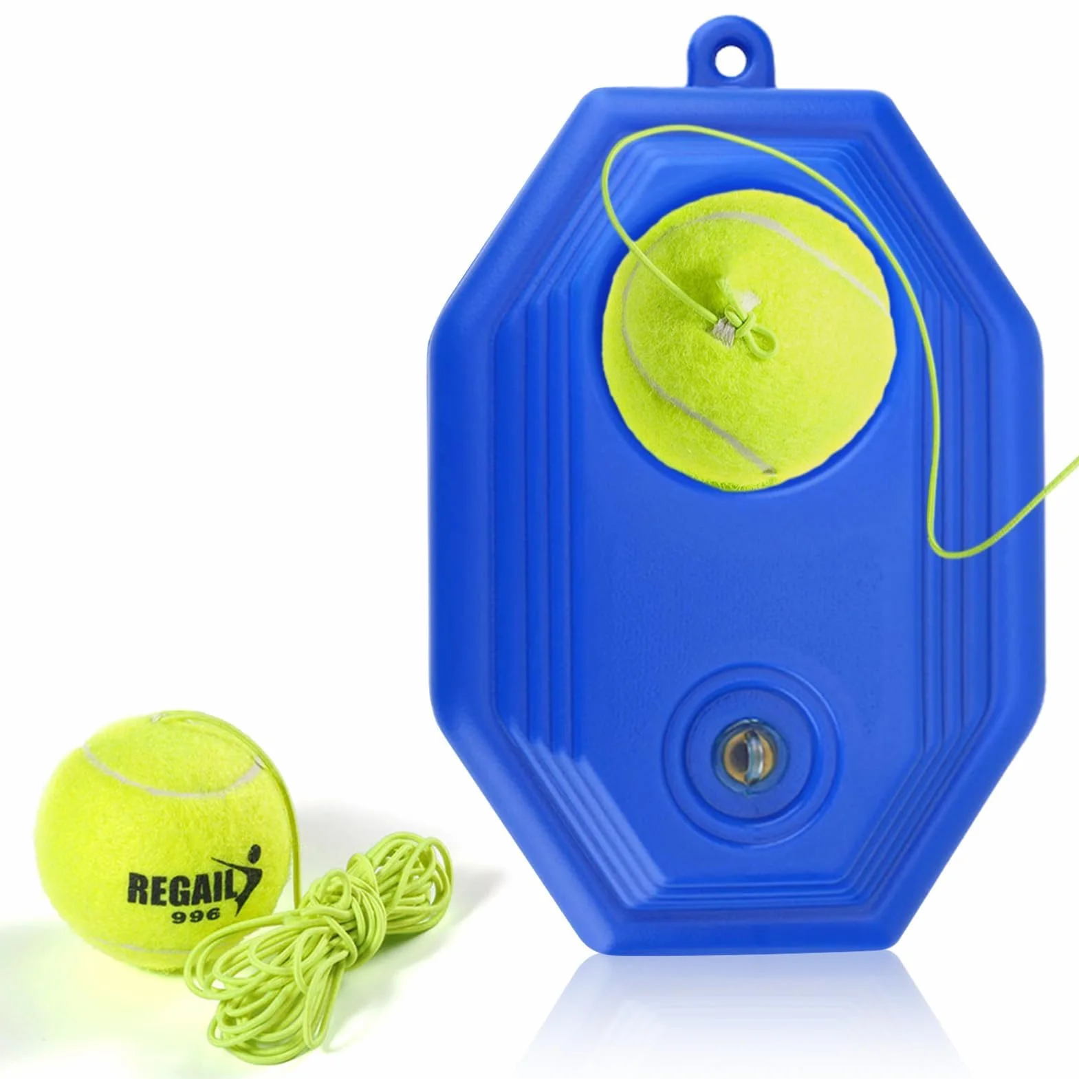 HERCHR Allenatore di Tennis Rimbalzo, Tennis Trainer Base Dispositivo di Allenamento per Tennis Ball Rebounder Attrezzatura da Tennis Portatile Auto-Pratica per Allenamento di Tennis