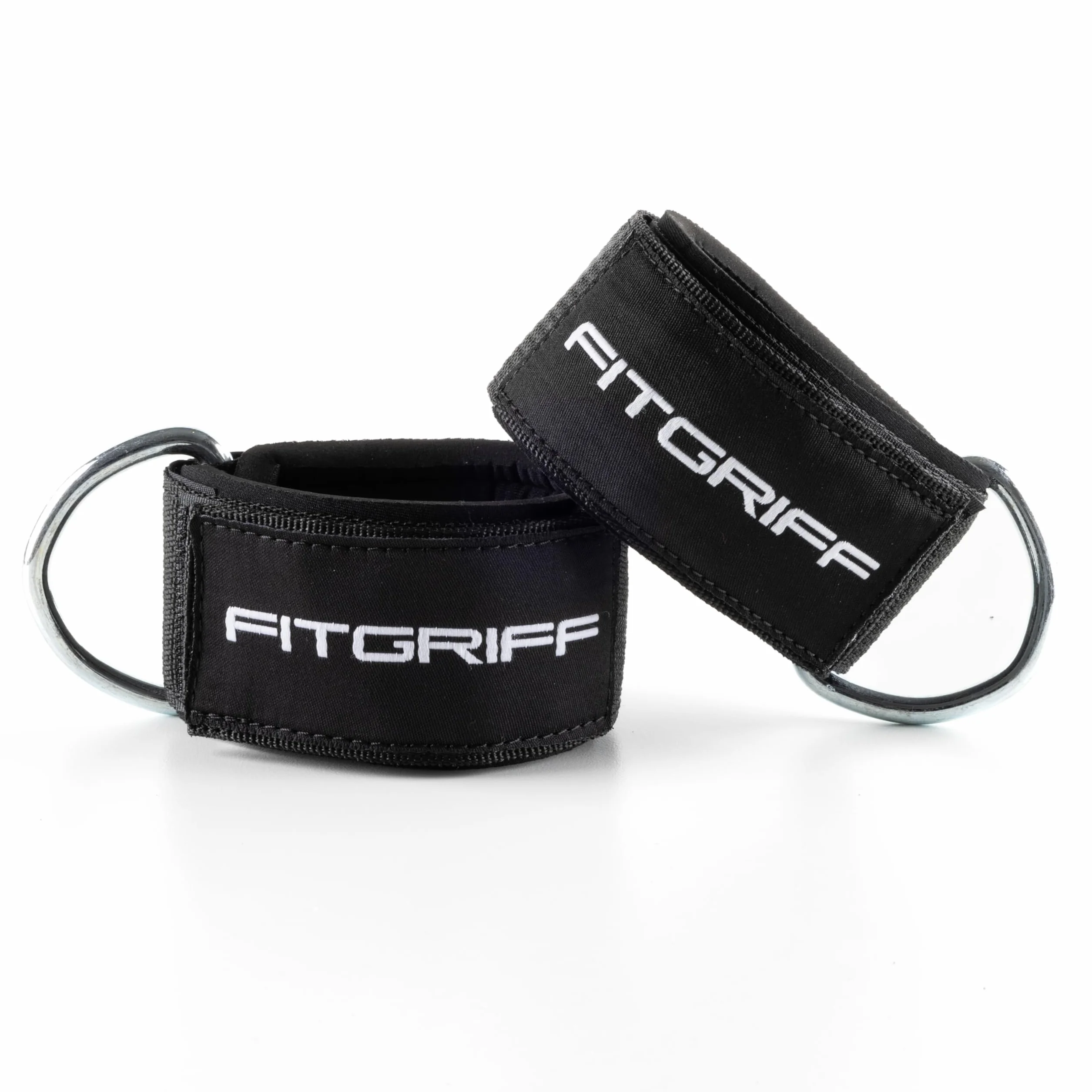 Fitgriff® Cavigliere Cavi Palestra V2 (2 Pezzi)- Attrezzi Fitness da Donna e Uomo per Kick Back, Allenamento dei Glutei, Leg Curl - Ankle Straps Gym