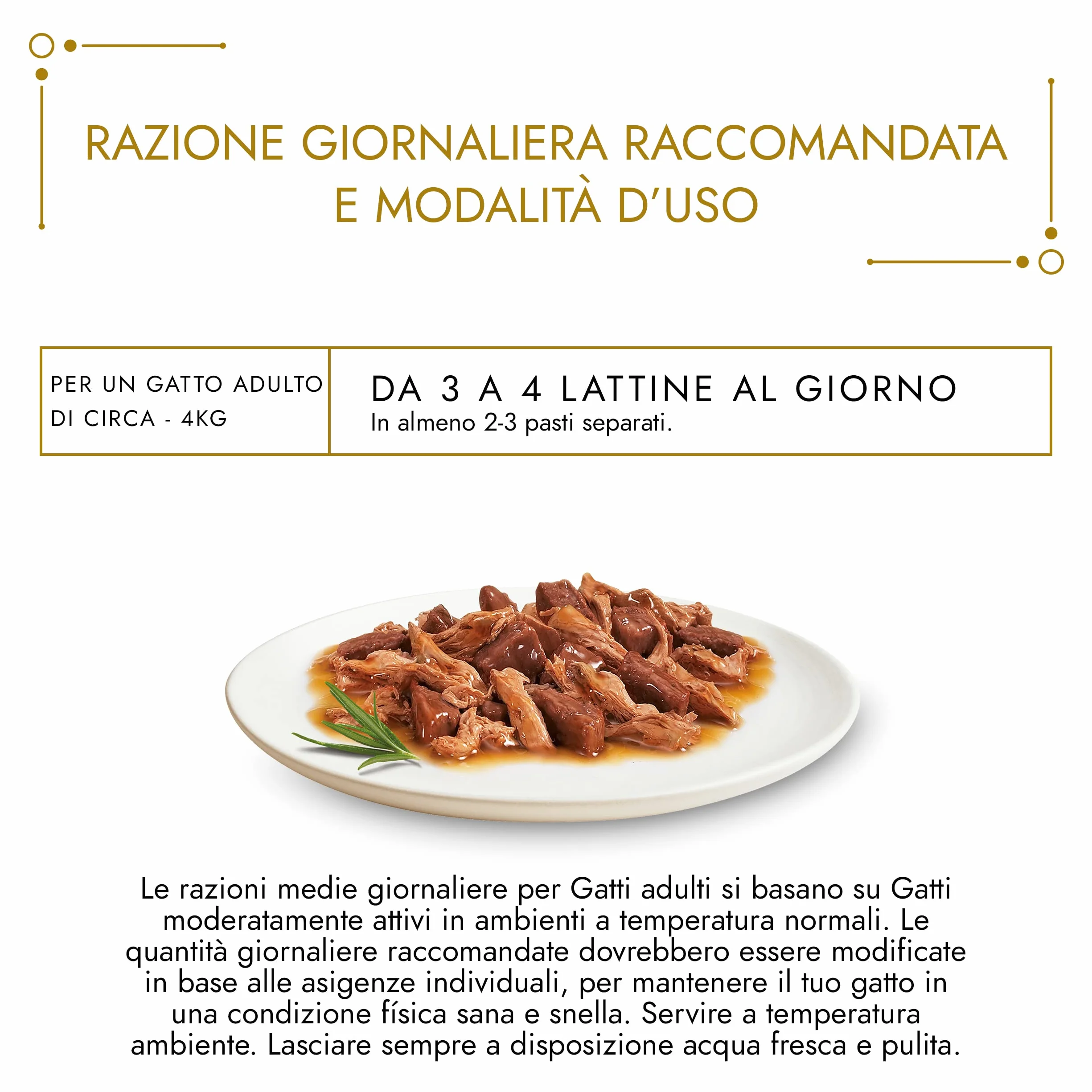 GOURMET Gold Cibo Umido per Gatti Adulti Bocconcini con Manzo e Pollo 85 g Confezione da 24