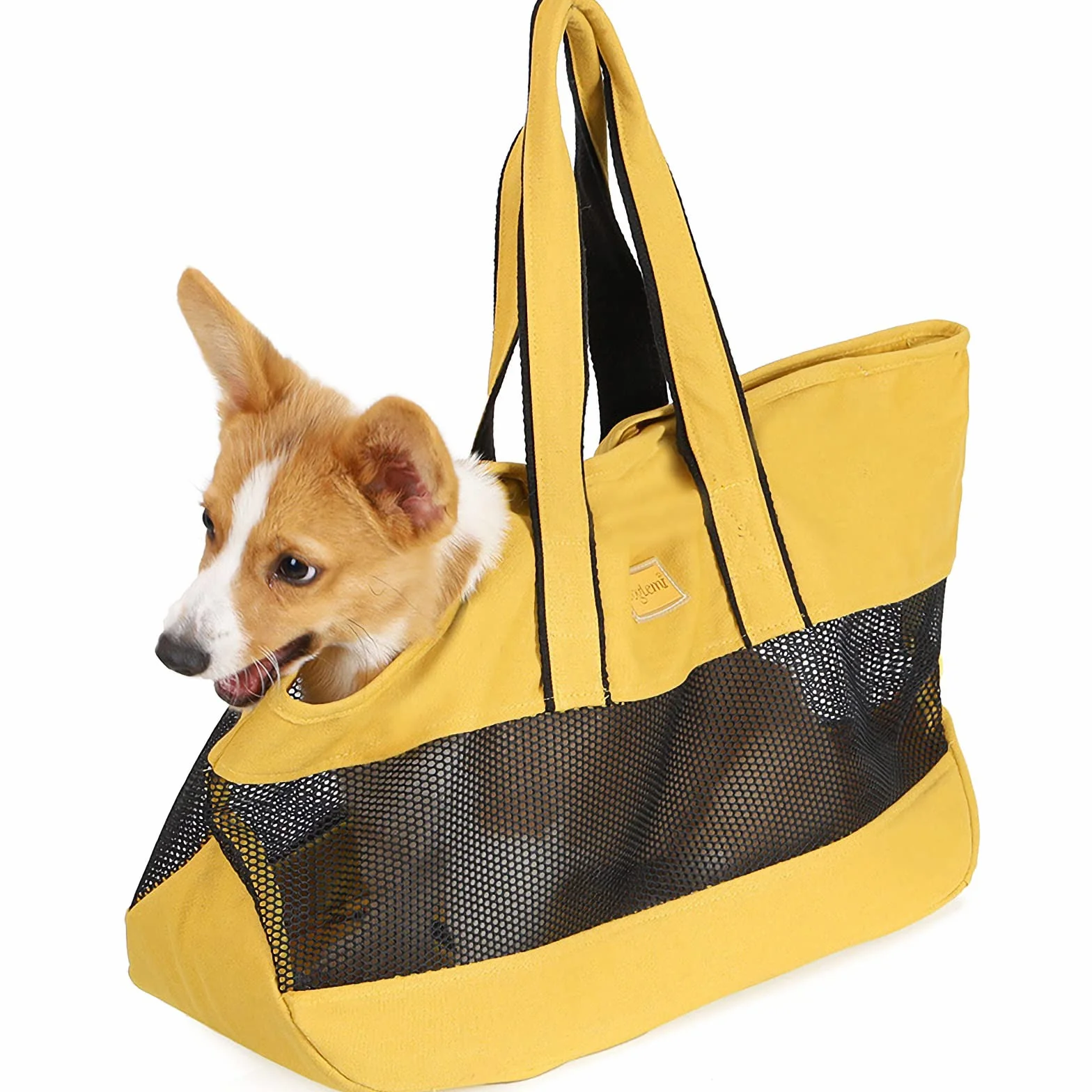 PETCUTE Borsa da Trasporto per Cani Fino a 10kg,Pieghevole,Borsa a Tracolla per Animali Domestici con Tappetino Rimovibile,Gancio di Sicurezza,Borsa per Cani di Piccola e Media Taglia,Cuccioli,Gatti
