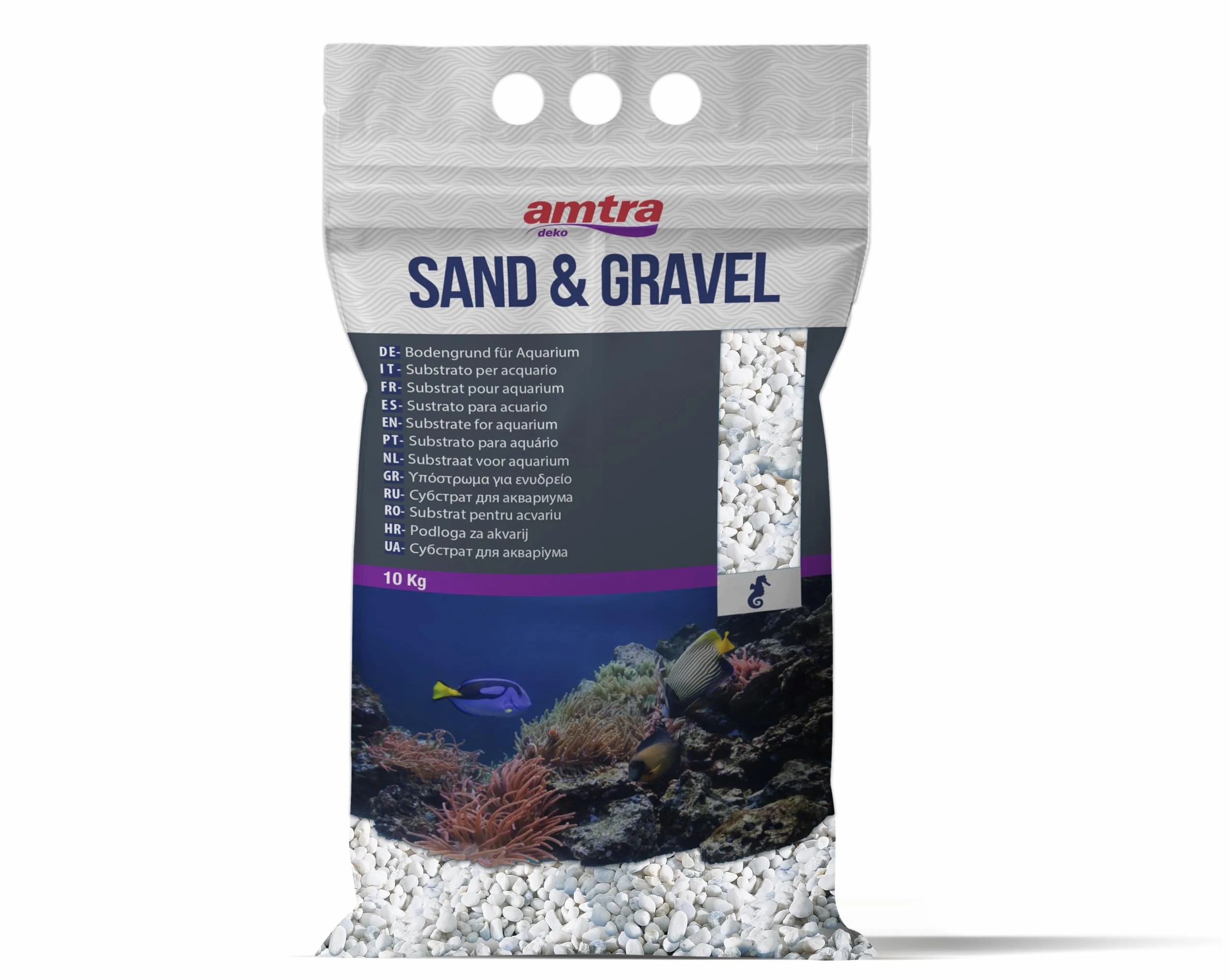 Amtra Ghiaia Noa Ghiaia naturale acquario 4-8 mm 10KG