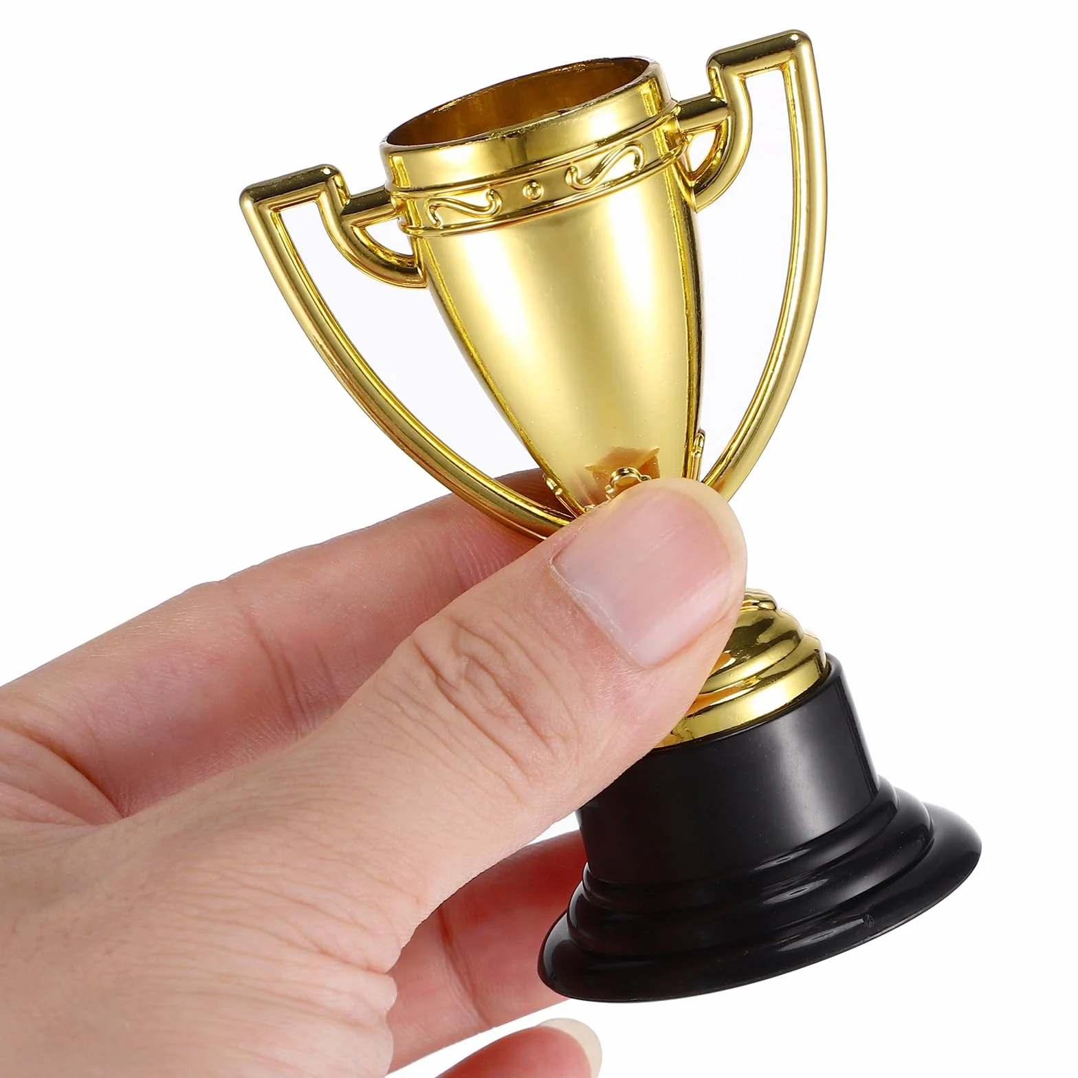 TOYANDONA Confezione da 24 mini trofei per bambini, premi Gold Award per bomboniere, premi per la partecipazione per bambini bomboniere, oggetti di scena, premi, premi vincitori, concorsi