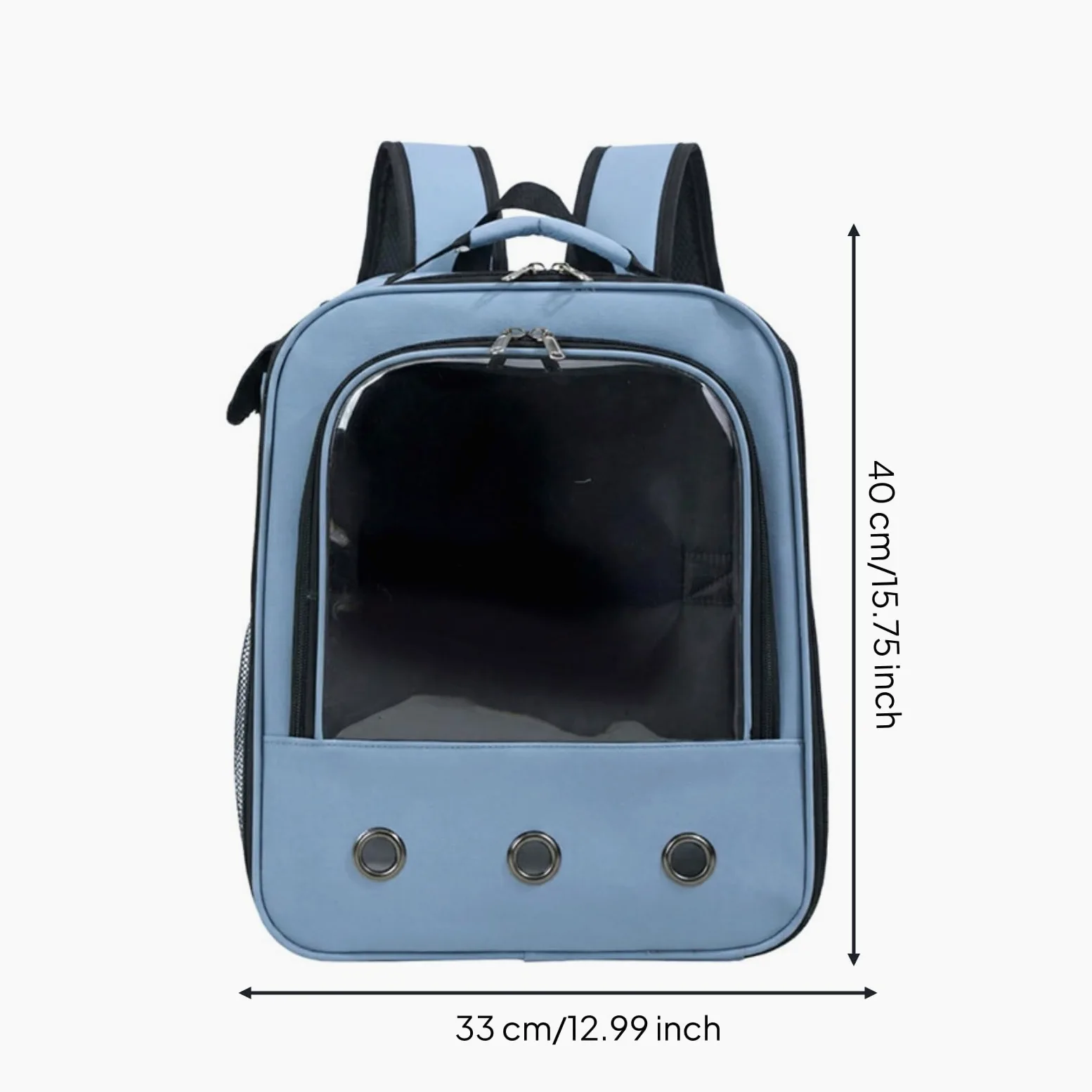 Zaino Trasportino Trasparente Zaino Porta Animali Portatile Borsa per Viaggiatori, Veterinario, Blu