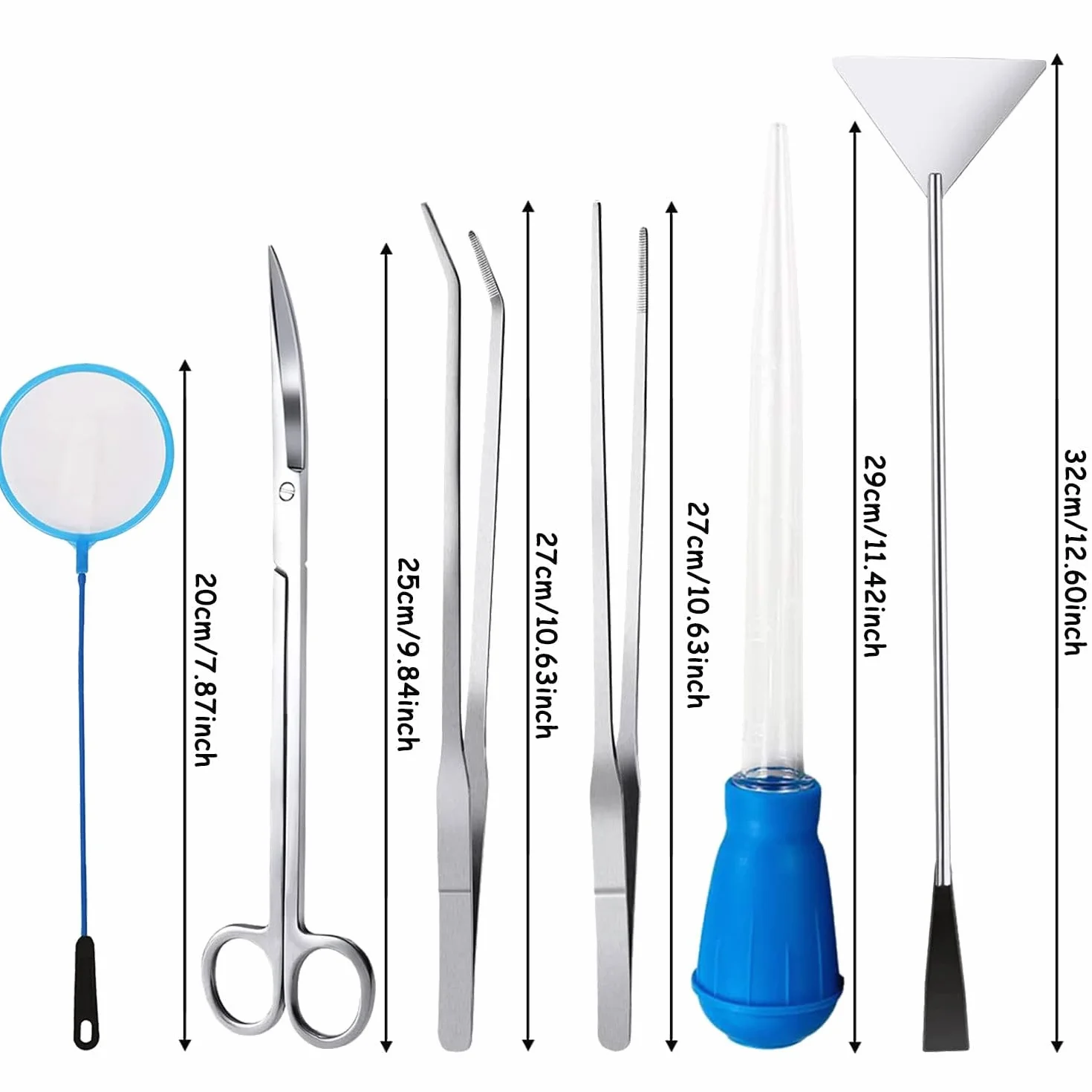 Sunshine Smile Acquario Aquascaping Kit 6PCS Strumenti Set