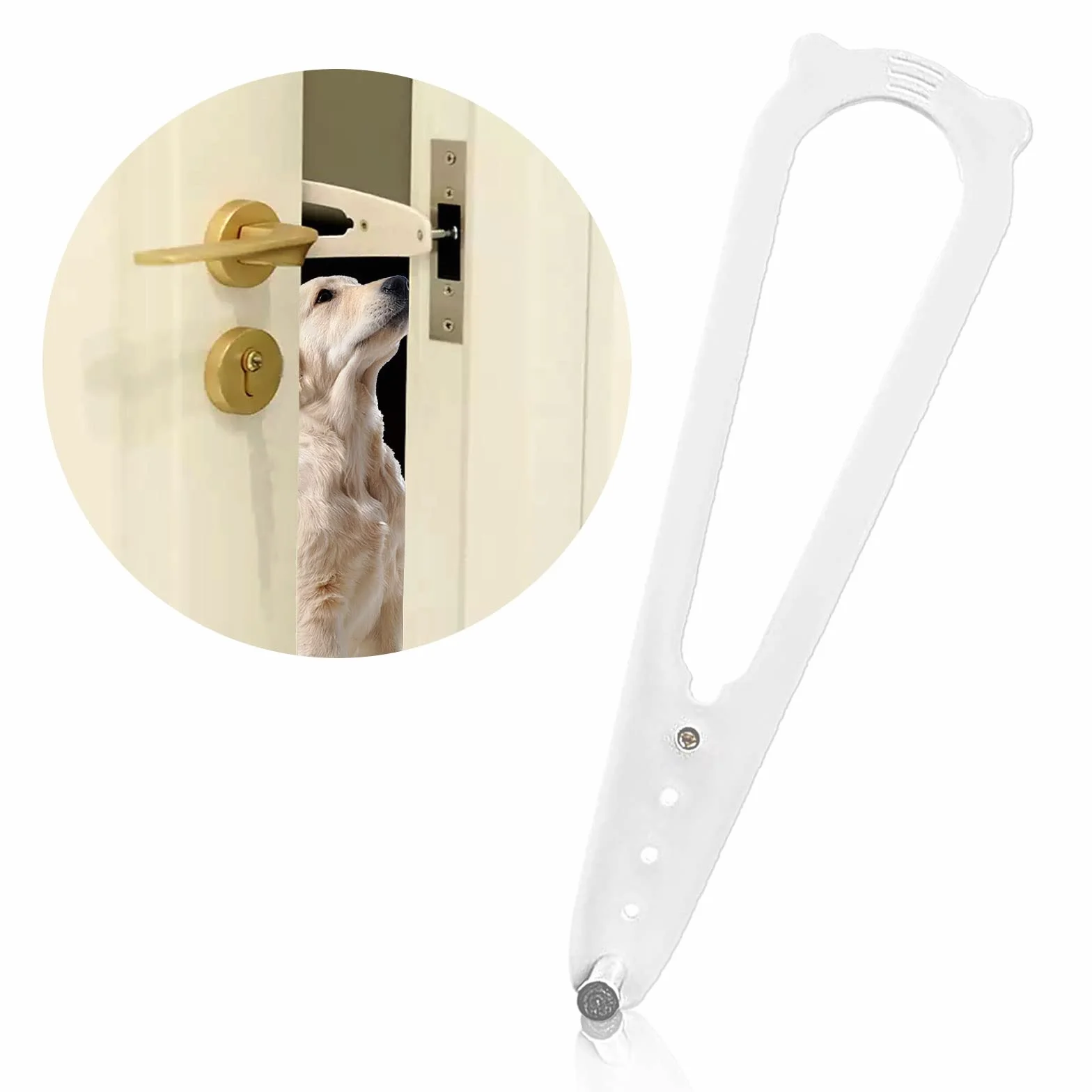 Cinghia per porta regolabile Door Latch cat, impedisce chiusura porta, lascia entrare gatti, tiene fuori cani
