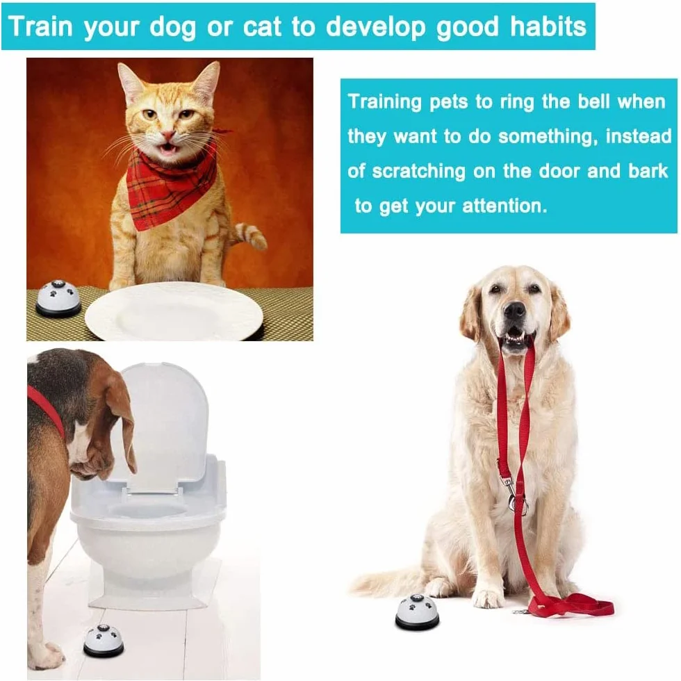Set di 2 Campanello per Cani per Allenamento alla Porta - Campanelli da Suonare per Uscire, Dispositivo di Comunicazione per Cani e Gatti