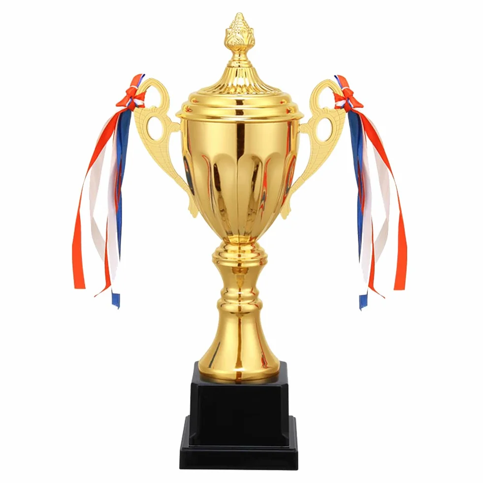 Gold Trophies Cup Football, Coppa Trofeo per Bambini, Decorazione Coppa Premio, Trofeo d'Onore per di Basket e Calcio in Sportivi, Regalo per Uomini e Donne, 29 cm