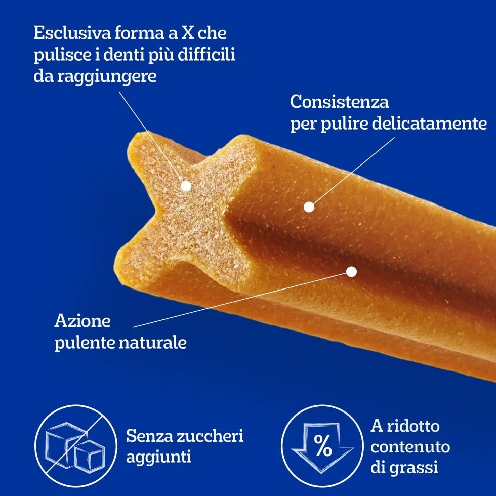 Pedigree Dentastix Snack Igiene Orale Cane Grande 25 kg 270 g 105 Pezzi