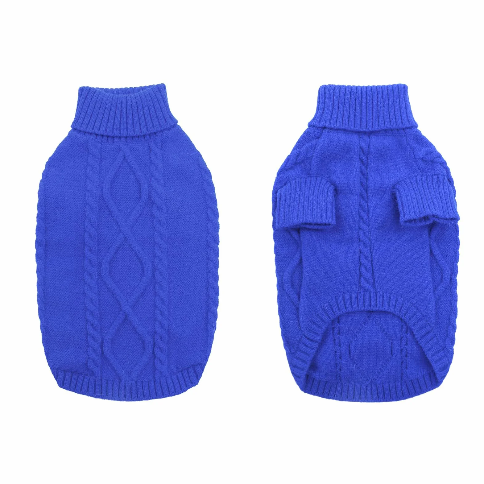 Queenmore Maglione Per Cani Taglia Media Blu M Felpa A Collo Alto Caldo Elastico