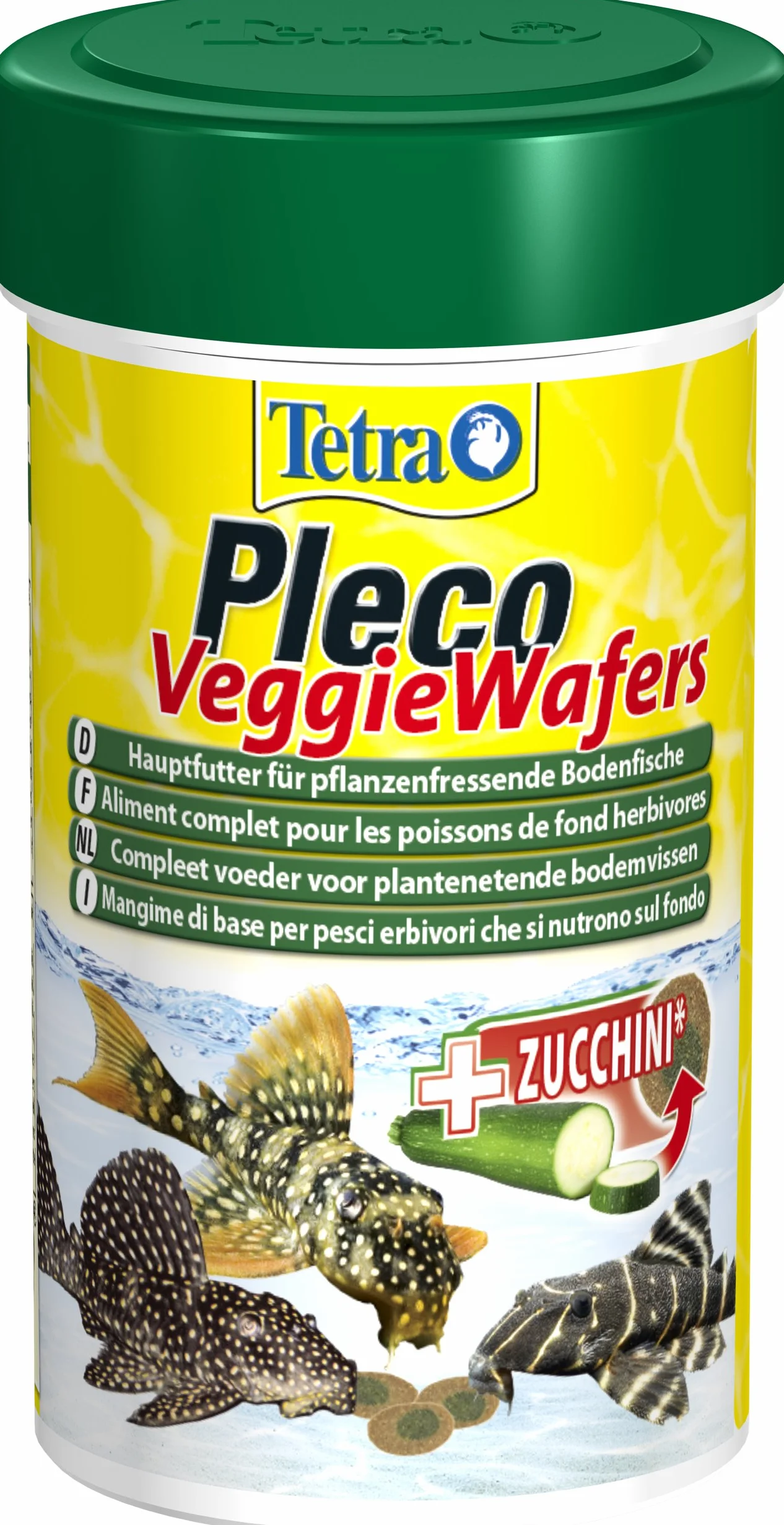 Tetra Pleco Veggie Wafers 100 ml - Mangime completo in wafer per pesci erbivori di fondo