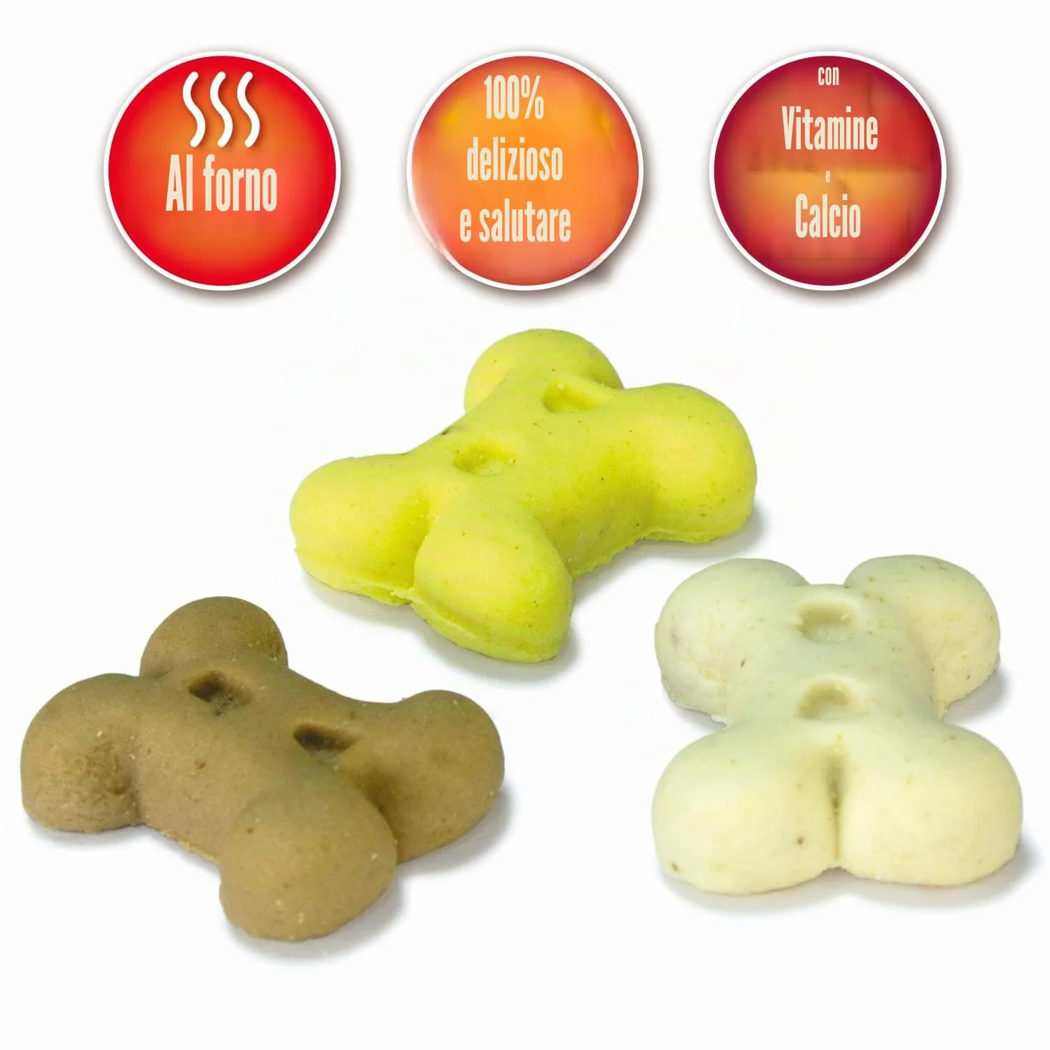 ARQUIVET Mini Ossa alla Vaniglia - Biscotti e Snack per Cani - 2,5 Kg - Premi