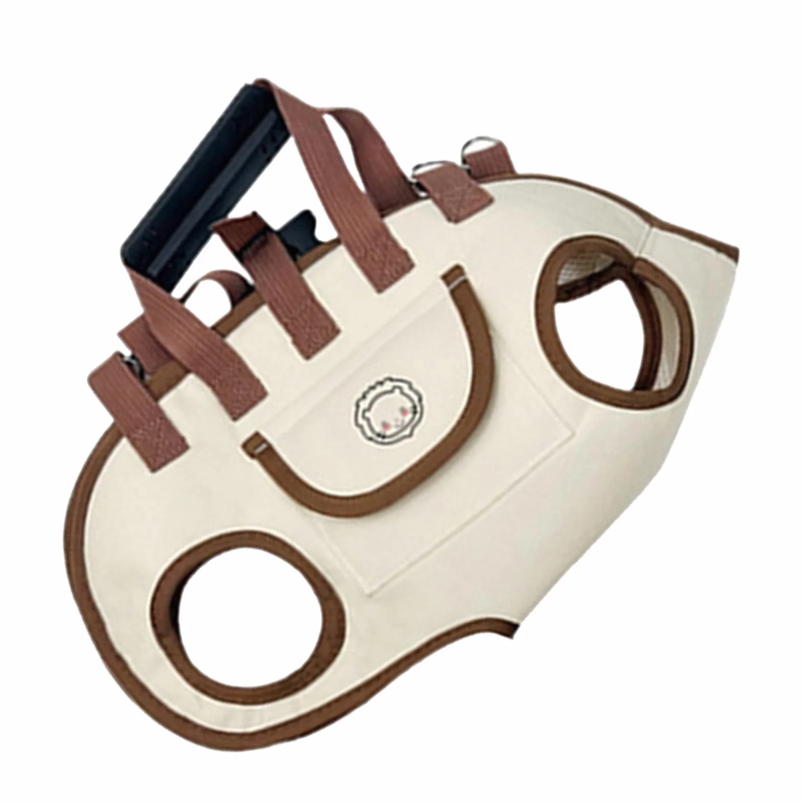 Zaino Porta Cani - Zaino Trasportino per Gatto con Sacchetto per Snack,Borsa Portatile Regolabile per Uscite all'Aperto Camminate Viaggi Escursioni Auto Bici Casa Quotidiana