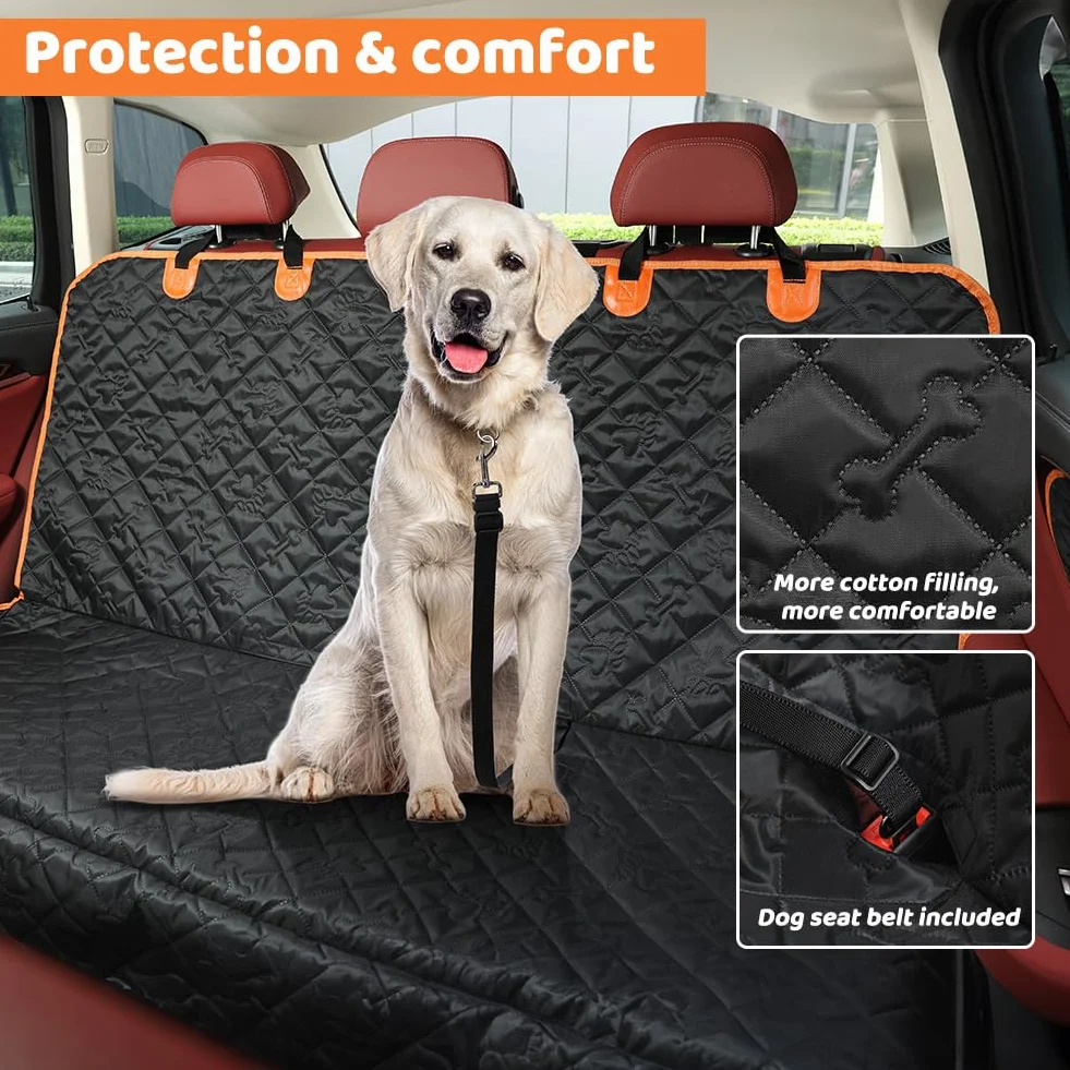 KYG Coprisedile Auto per Cani Antiscivolo Antigraffio Sedili Posteriori 132x58x46cm SUV Camion