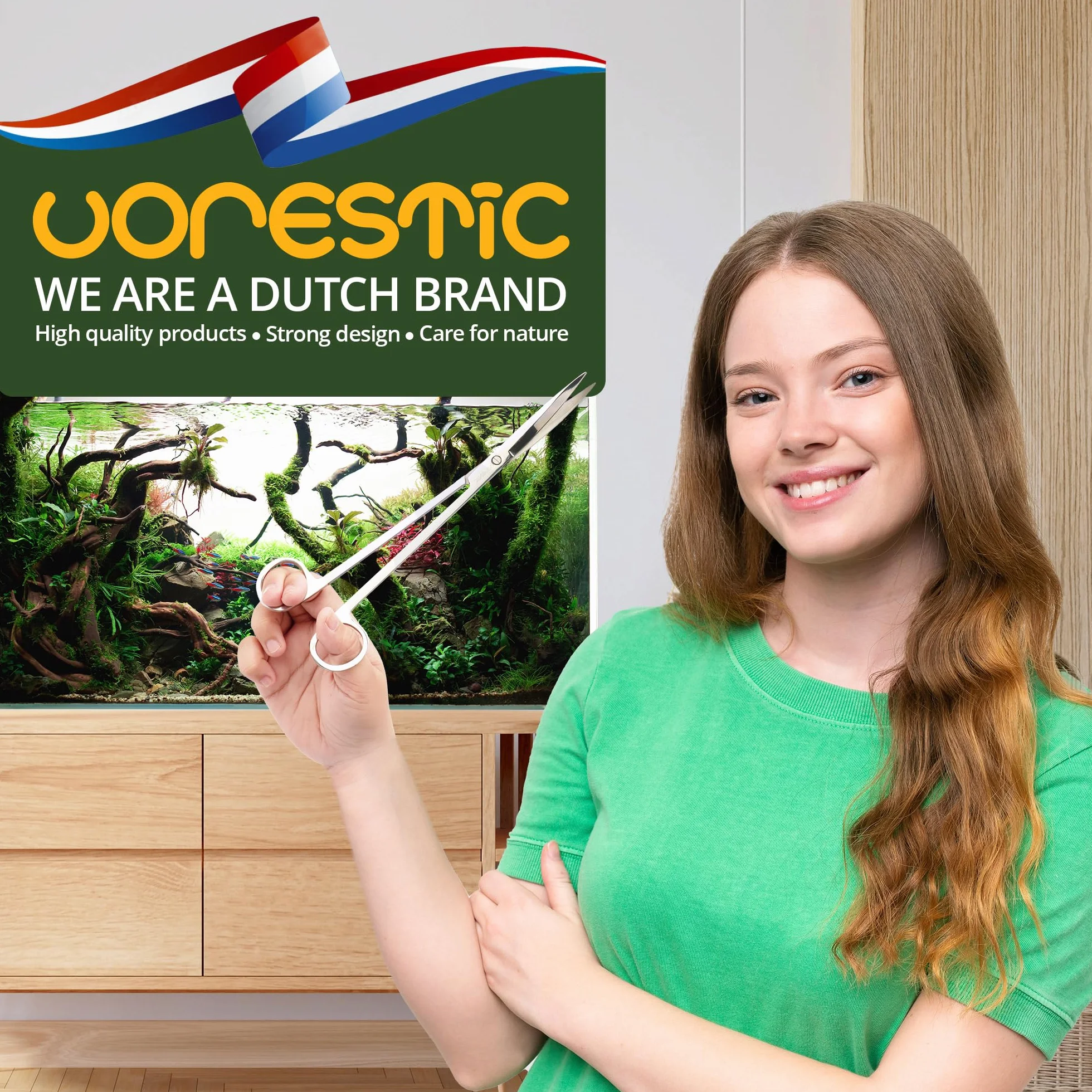 VORSTIC 4 in 1 Accessori per Acquario, Forbici, Pinze, Spatola