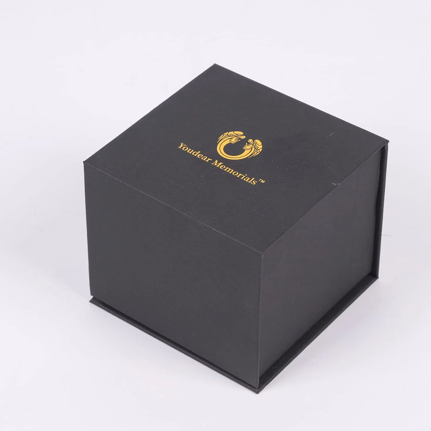 Urna Ceramica Ceneri Umane e Animali Domestici Blu Cuore Lettera 6,5 cm 50 cm3 Fatta a Mano