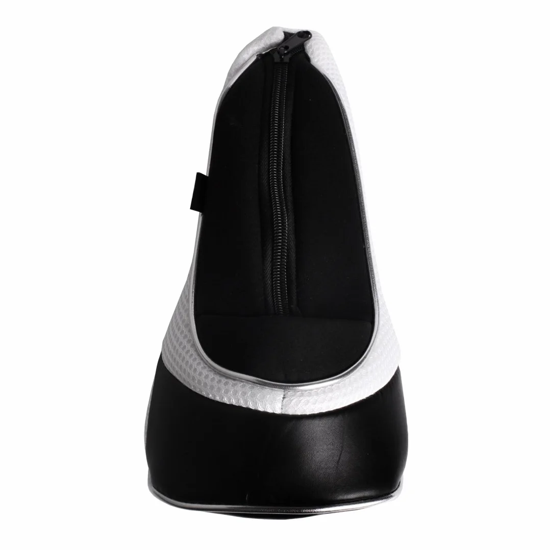 Andux Golf Driver per Legno a Testa Copre con Chiusura a Cerniera per Driver 460cc Set di 3 (MT/MG16 Nero/Bianco)