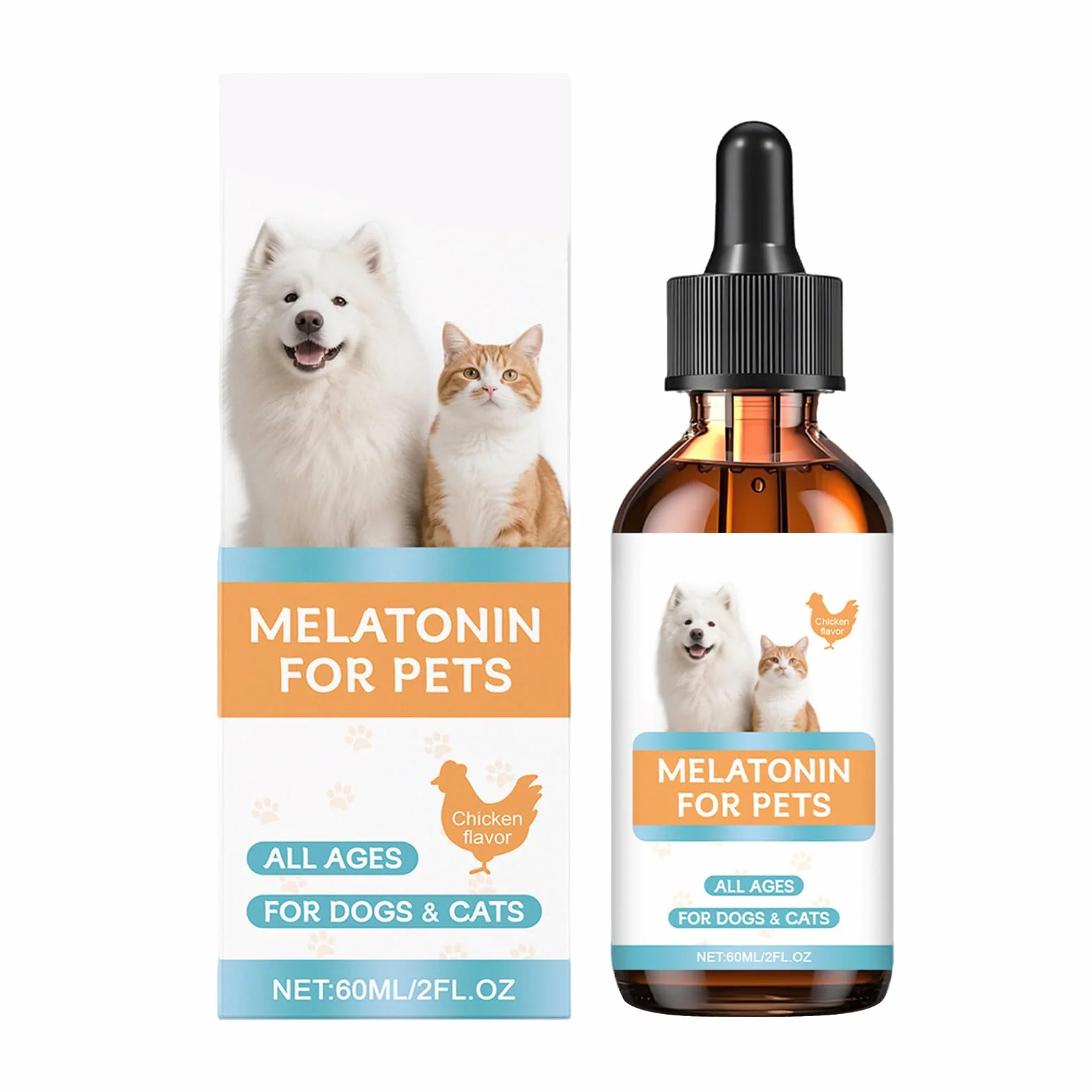 Calmante Per Gatti 60 Ml Sedativo Per Animali Domestici Integratore Rilassante Liquido