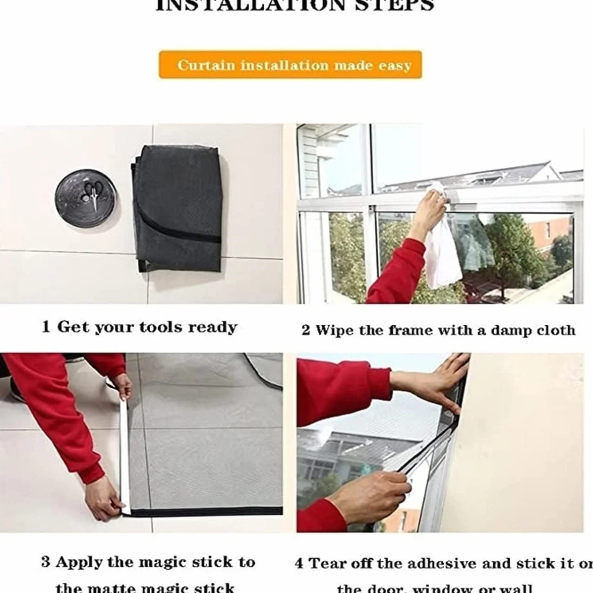 Zanzariera A Prova Di Animali Domestici 100 x 210 cm Tenda For Porta Rinforzata Protezione Gatti