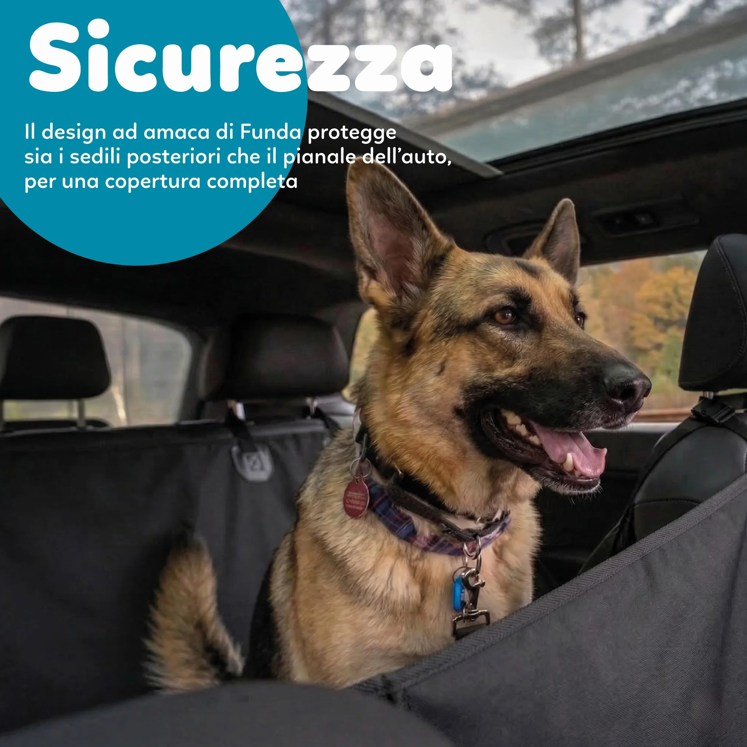 AQPET Telo Amaca Coprisedile per Animali Domestici Impermeabile Universale per Auto 140x150cm