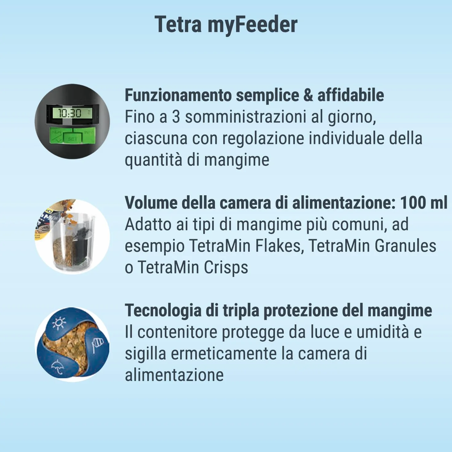 Tetra My Feeder, 331 gr, Nero