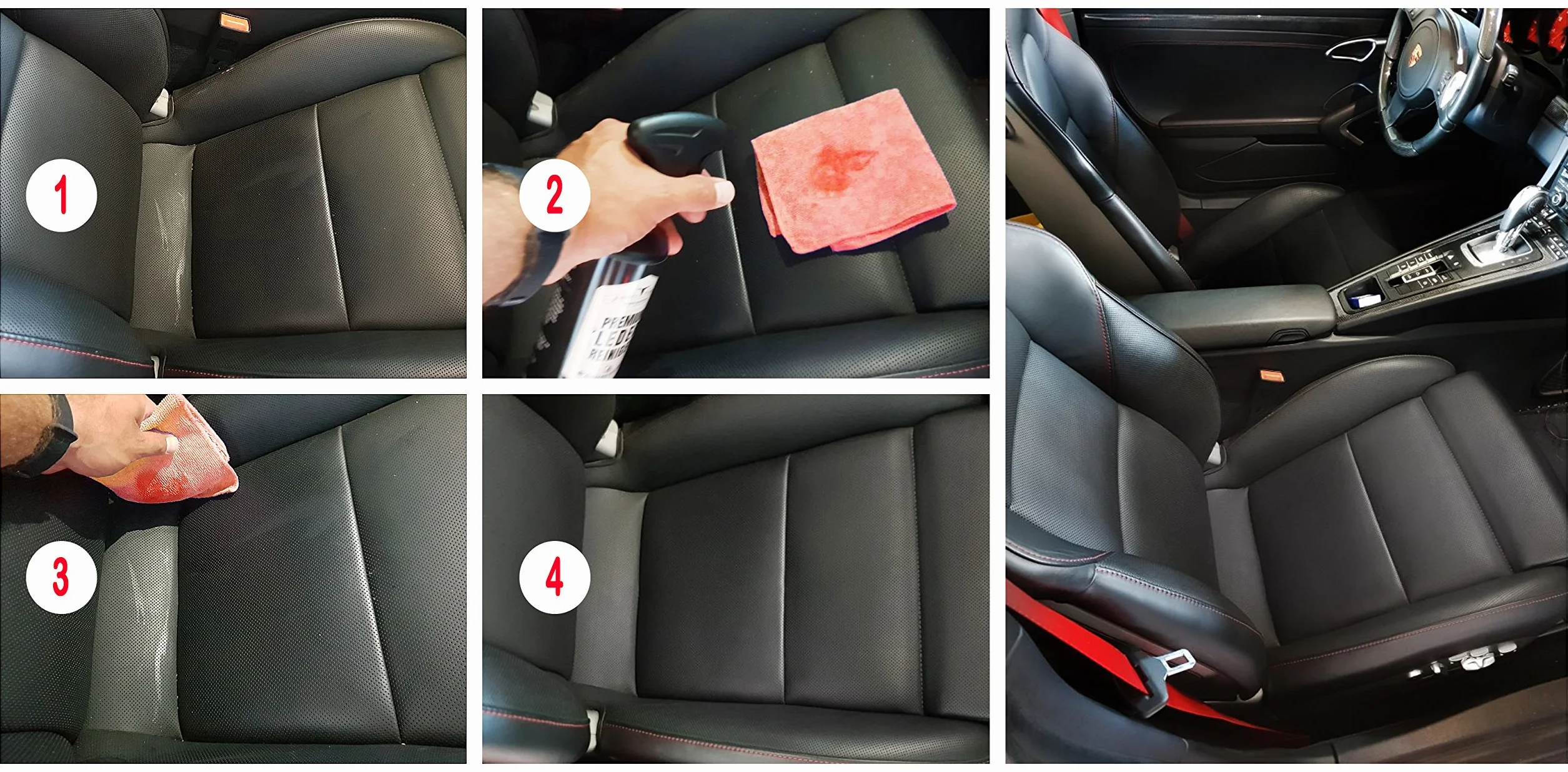 Detergente Pelle per la Pulizia della Pelle | Purificatori e Detergente Pelle Auto | Cura della Pelle per mobili Auto Moto Borse in Pelle Divano Scarpe Sella con Olio di Avocado Dimensioni:500ml