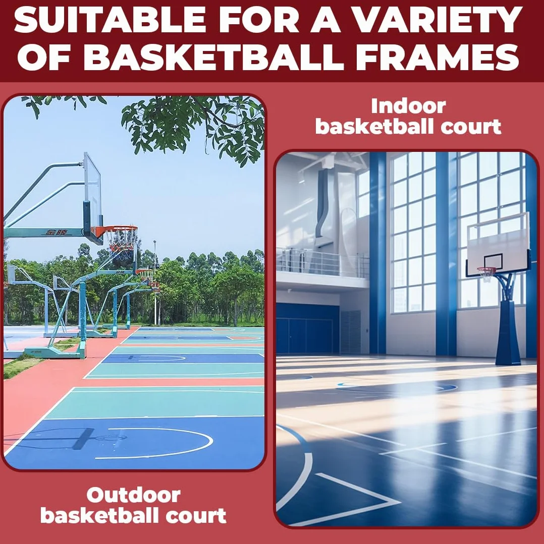 Rete da Basket Rimovibile 3 Pezzi, Ricambio Professionale per Canestri Interni ed Esterni