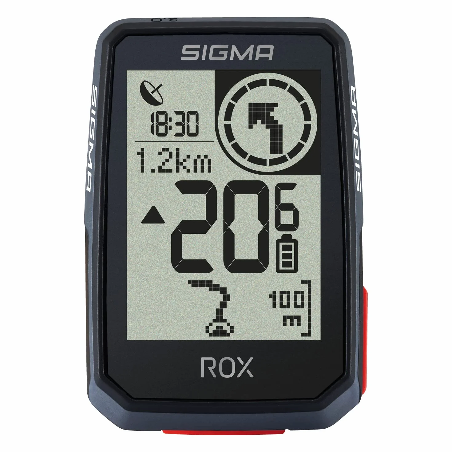SIGMA ROX 2.0 Nero Top Mount Set| Ciclocomputer senza fili con navigatore GPS e OVERCLAMP| Navigatore GPS outdoor per un’esperienza indimenticabile