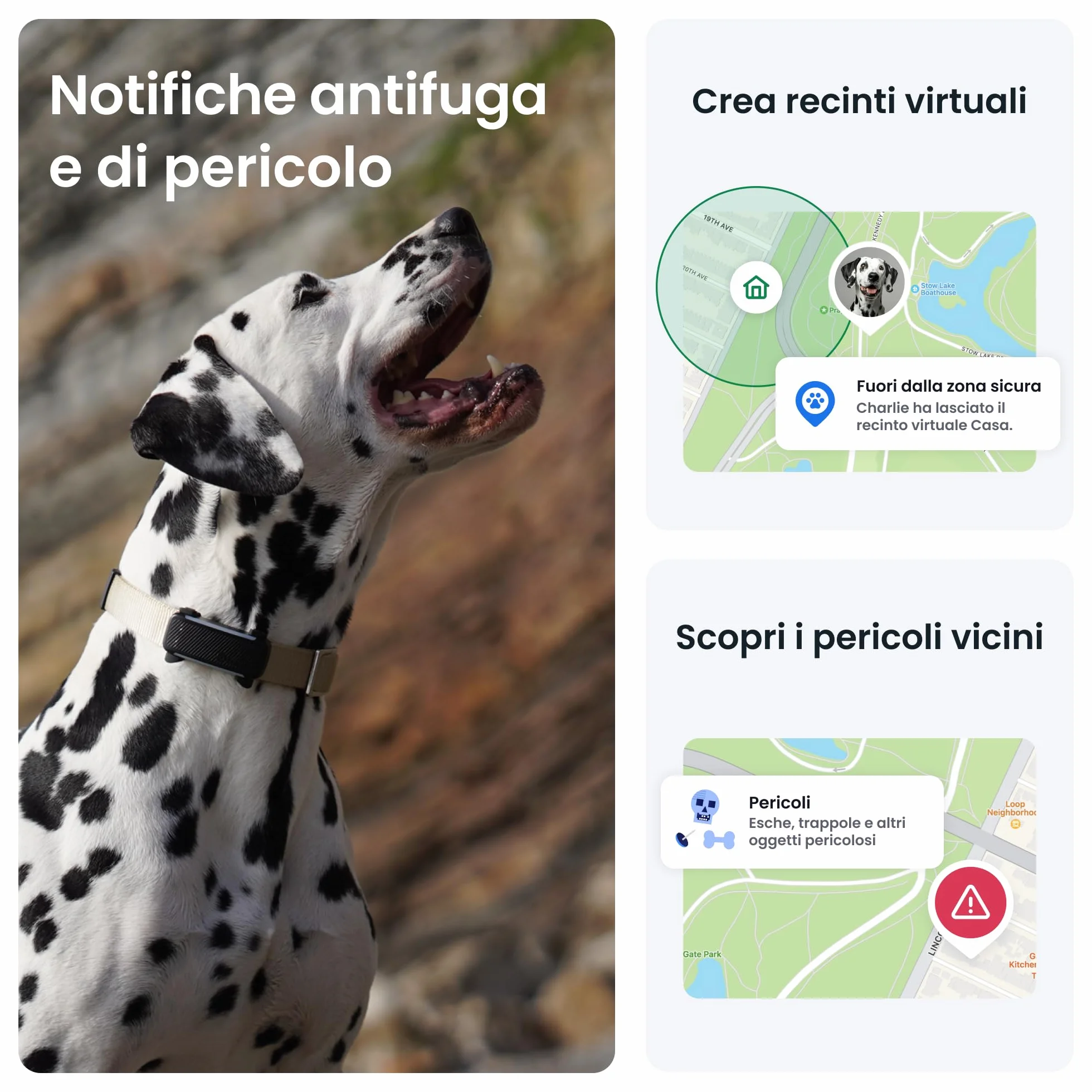Tractive - GPS per cani | 2025 Edizione | N. 1 sul mercato | Localizzazione in tempo reale | Notifiche antifuga | Monitoraggio dell'attività | Avvisi di salute | Monitoraggio degli abbai (Nero)