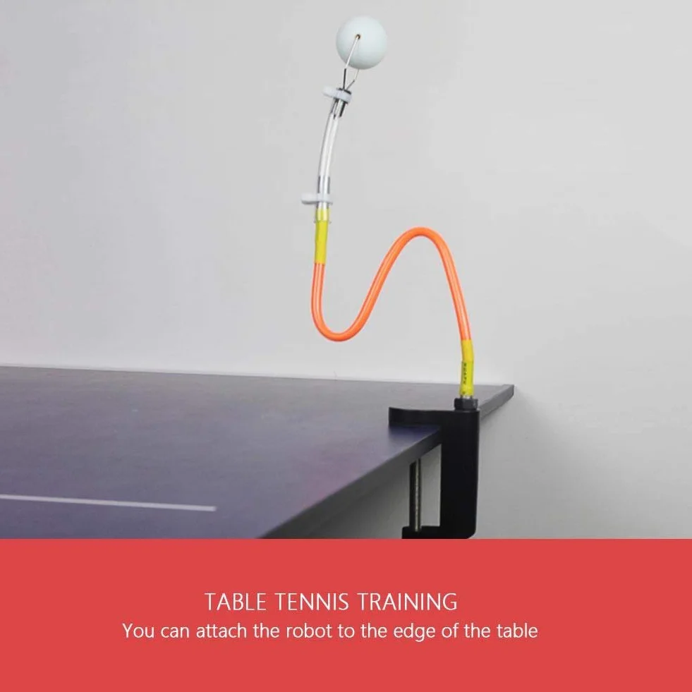 MAGT Macchina per Palline da Ping-Pong, Allenatore di Tennis da Tavolo in PVC Regolabile Fisso a Rimbalzo