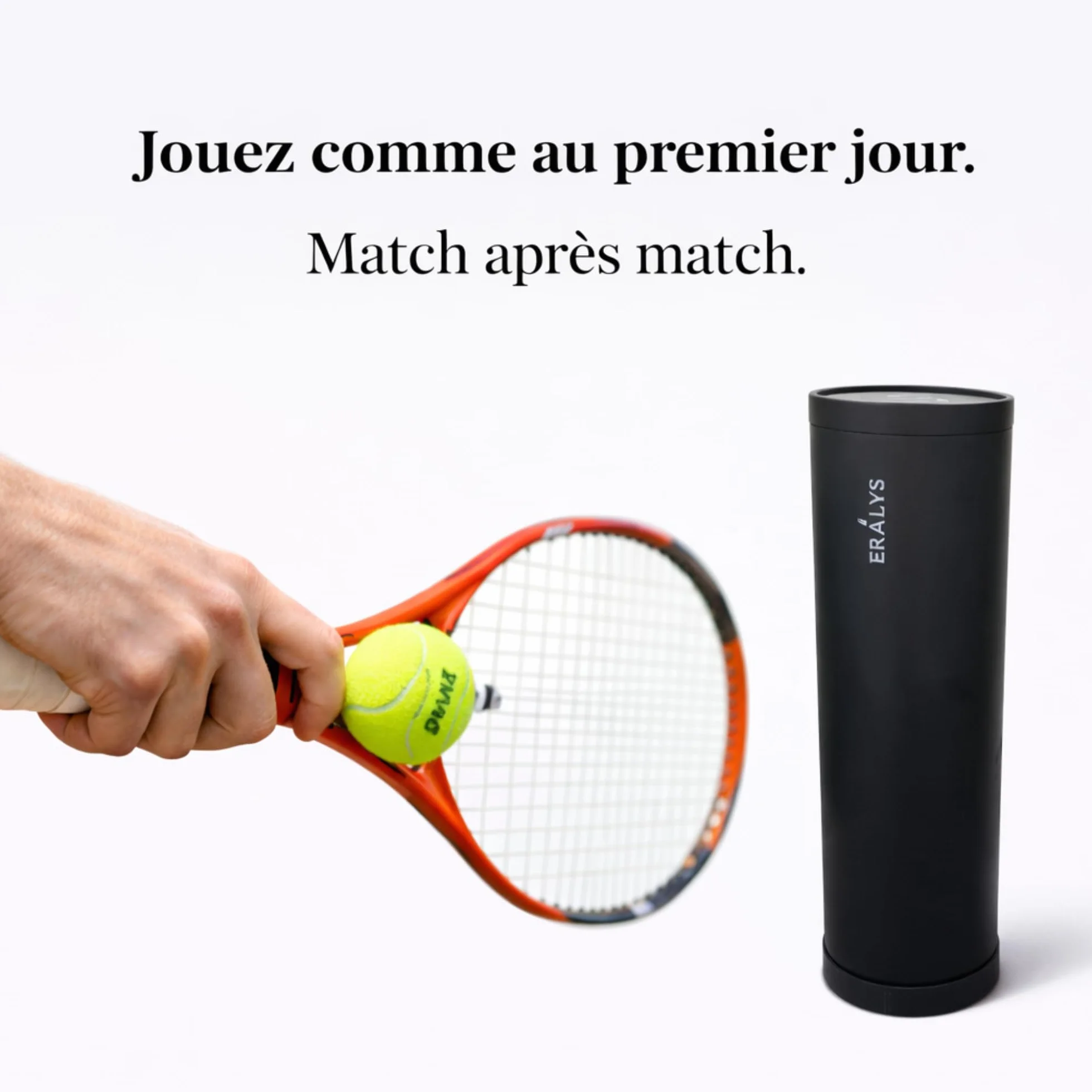 Pressurizzatore di Palle Tennis e Padel, Capacità 3 Palline, Sistema di Blocco Ermetico