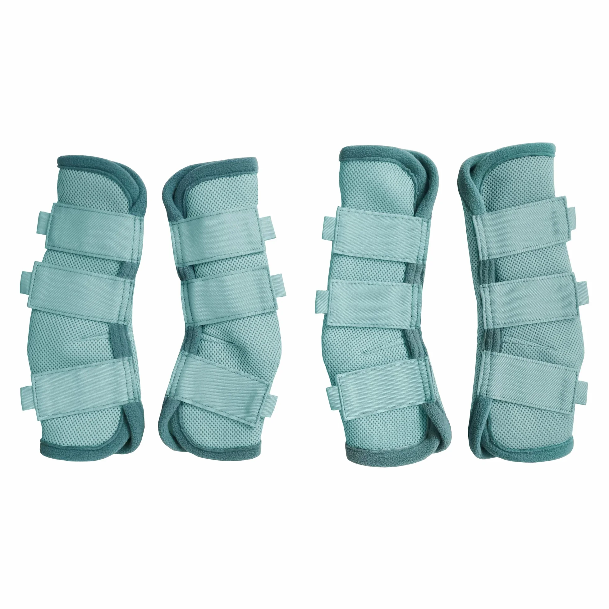 LEAFOREST Stivaletti da mosca per cavalli, perfetti per avvolgere le gambe equine e massima protezione contro le mosche del cavallo, set di 4 (blu, pony)