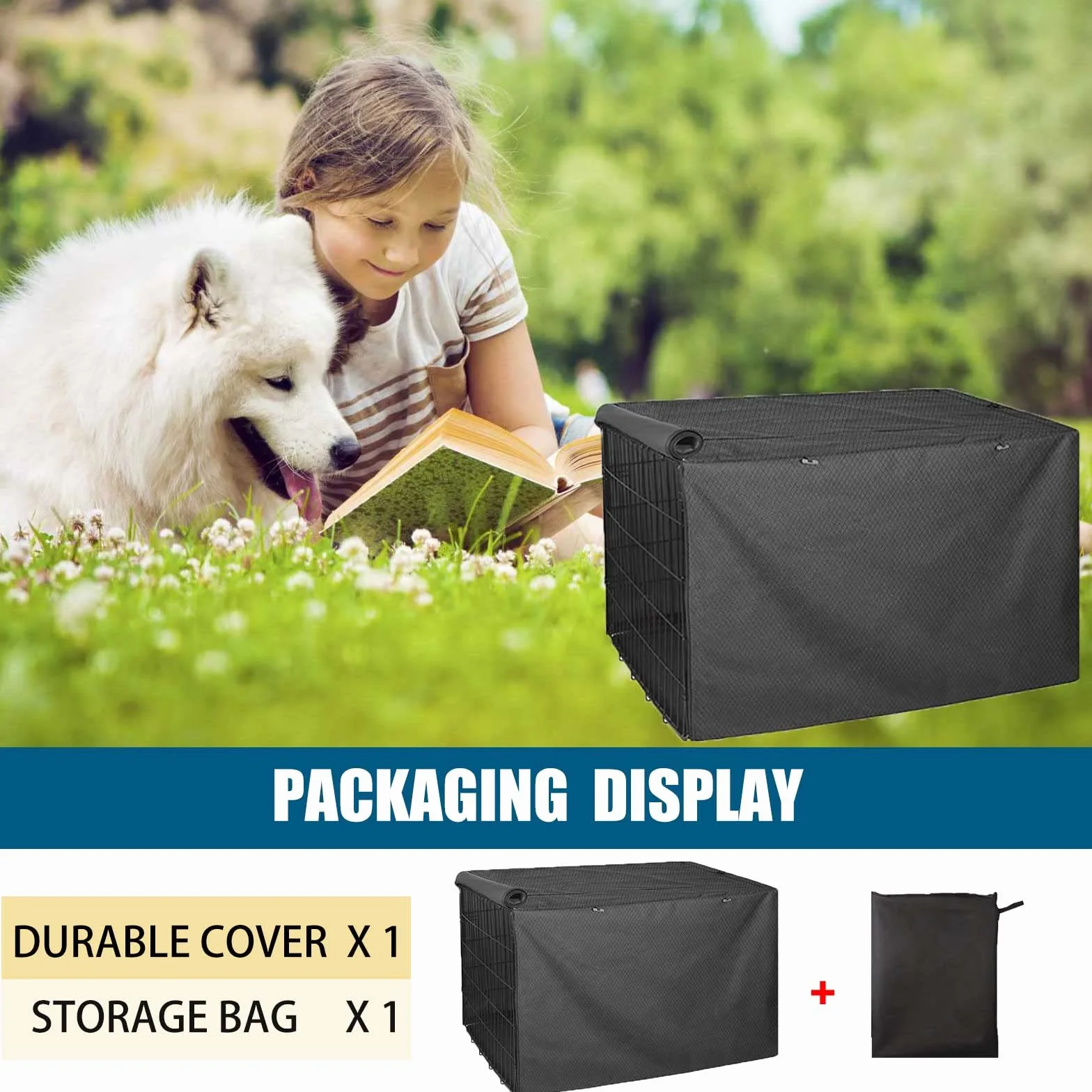 Telo Copertura Kennel Oxford 420D Impermeabile Antivento Resistente alla Luce