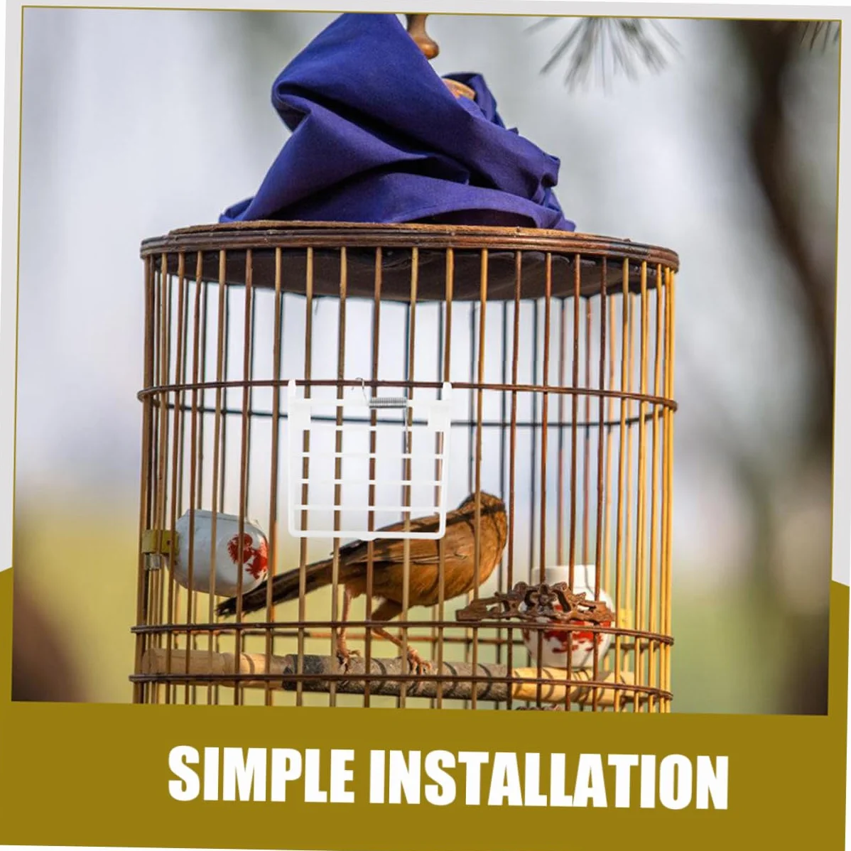 Accessori per Porta Uccelli in Sostituzione Facile con per Mangime Porta per con Design Resistente e Manutenzione Semplificata per Pappagalli e Uccelli Domestici