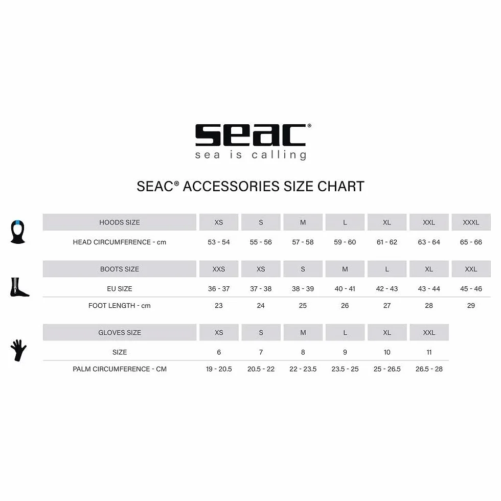 SEAC Amara Comfort Guanti da Sub in Neoprene da 1.5 mm per Immersioni, Apnea e Pesca Subacquea