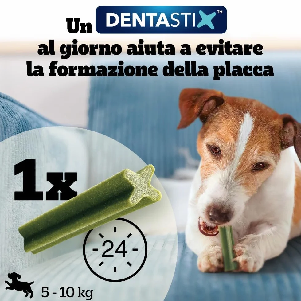 PEDIGREE DENTASTIX Fresh Snack quotidiani cani taglia piccola, 10 Confezioni da 7 pezzi