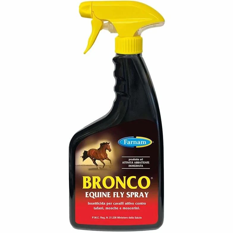 Bronco Equine Spray 600ml Repellente Insetti per Cavallo