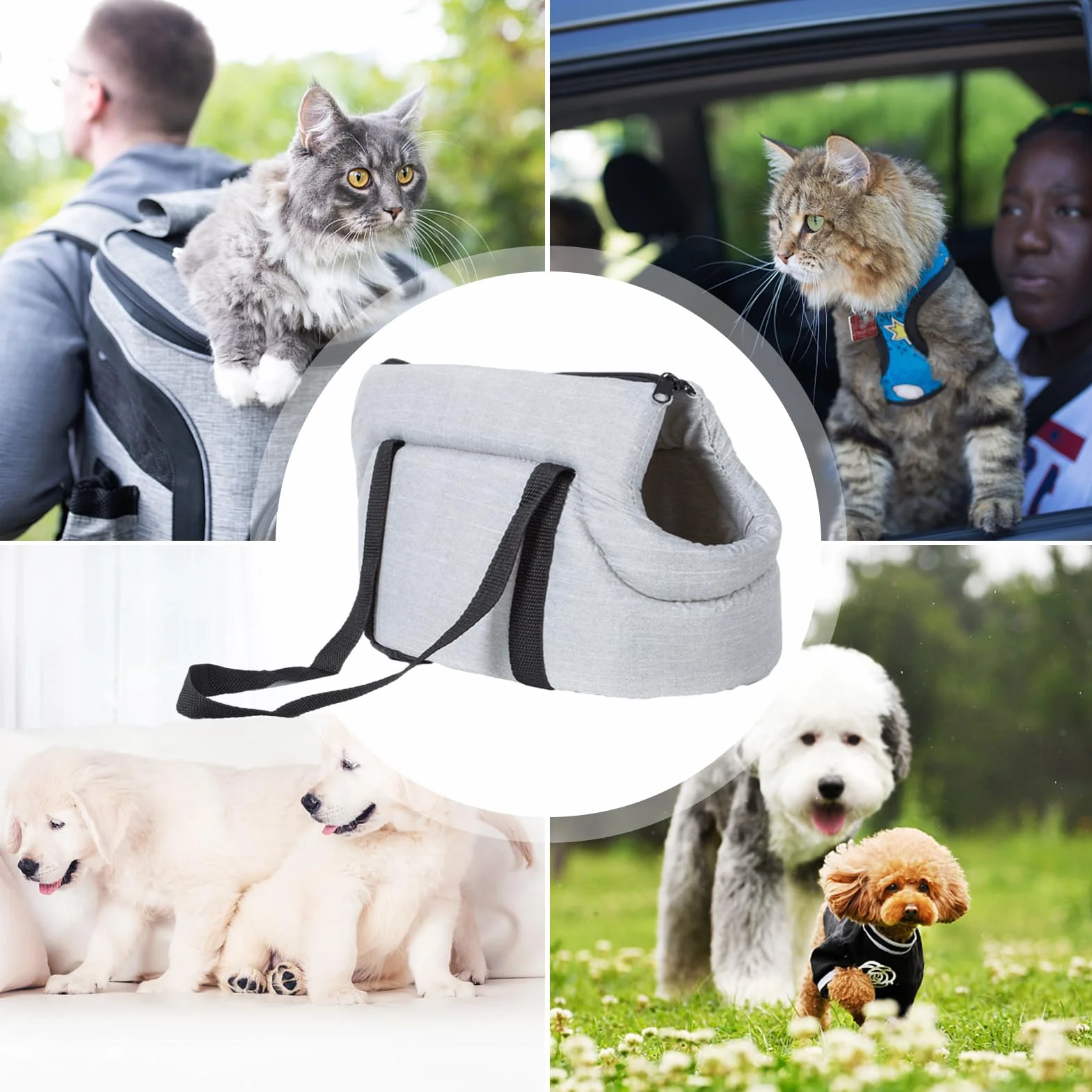 Fengr-it Borsa Tote da Viaggio per Cani di Piccola Taglia Impermeabile