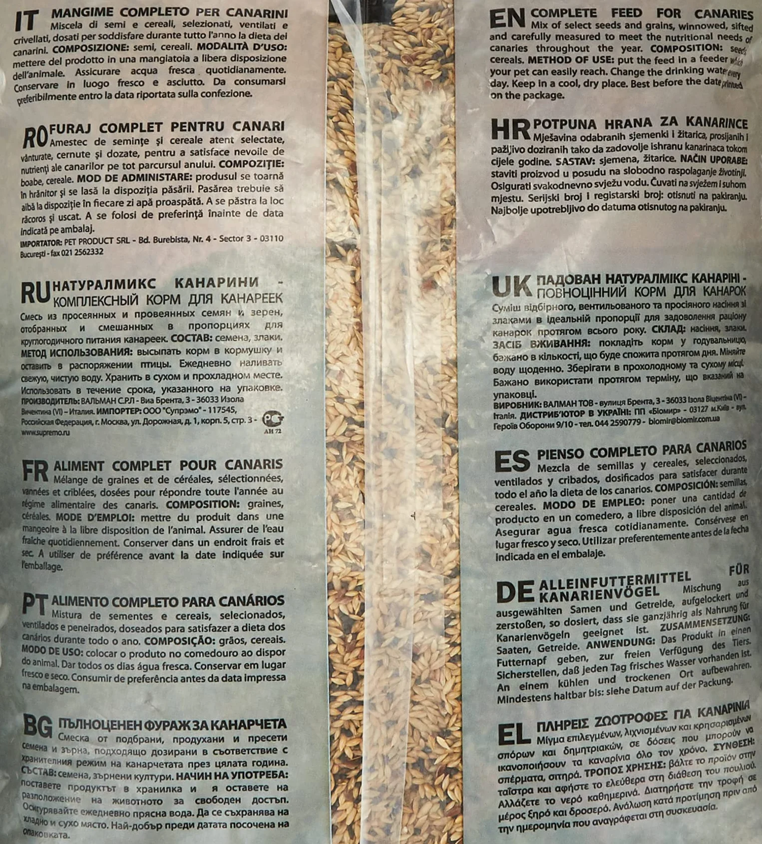 Padovan Naturalmix Canarini - Alimento Completo per canarini - 5 kg