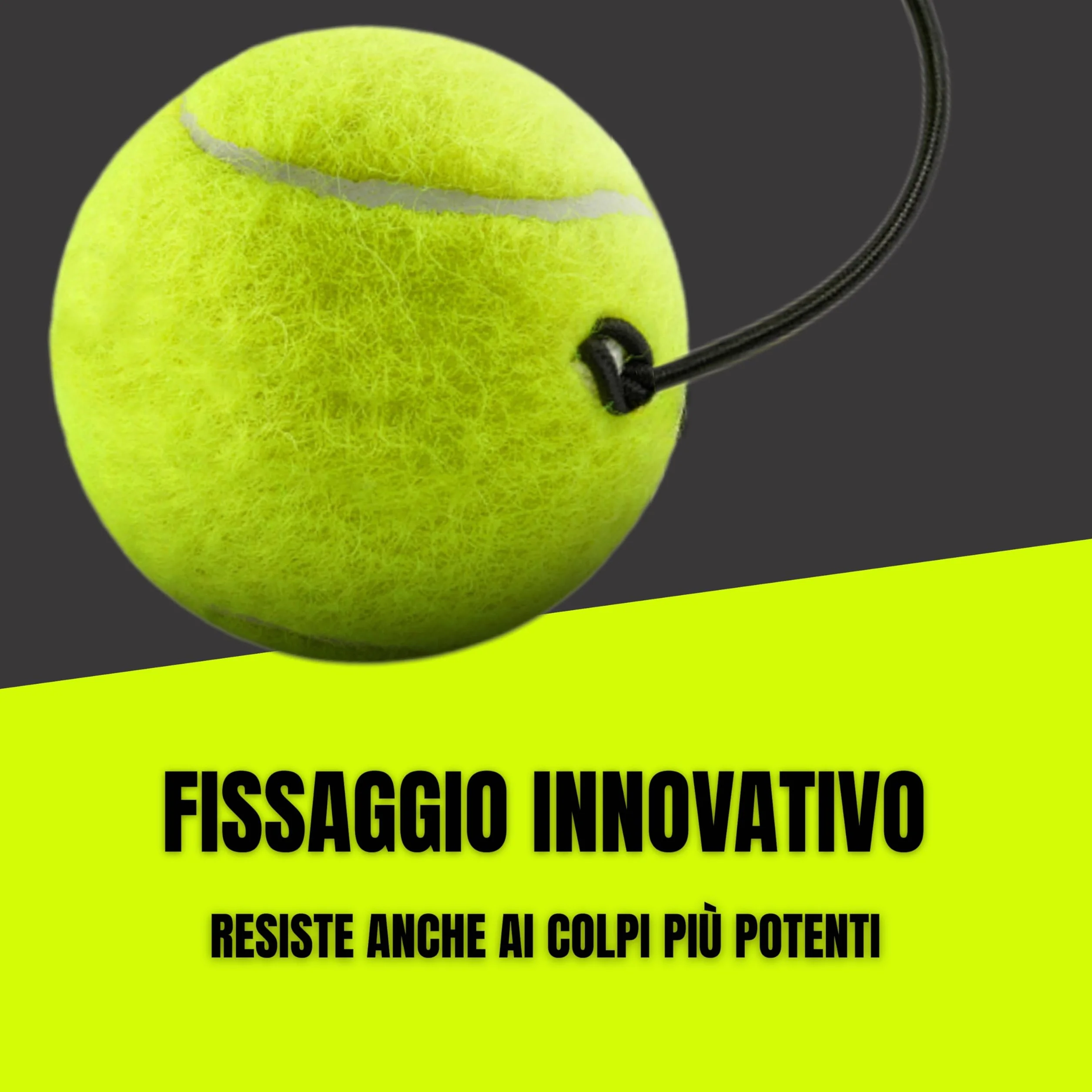 TENIX Set da 3 Palline da Tennis con Corda - Palline di Ricambio per Tennis Trainer con Lattina Pressurizzata