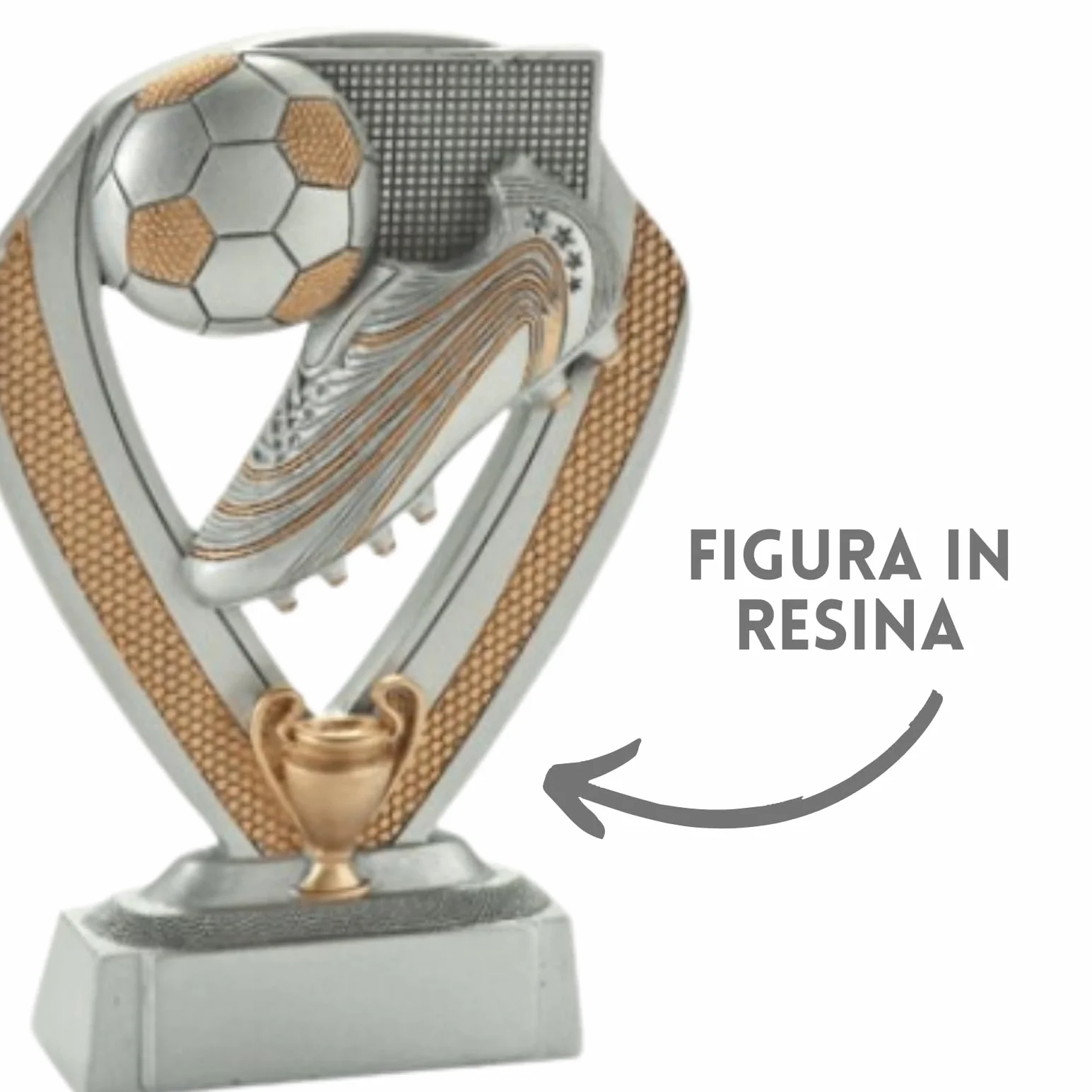 Coppe Premiazioni per Tutti Gli Sport, Statuette e Premi per Fantacalcio, Calcio, Padel, Tennis, Basket, Volley, Partecipazione, 18 cm