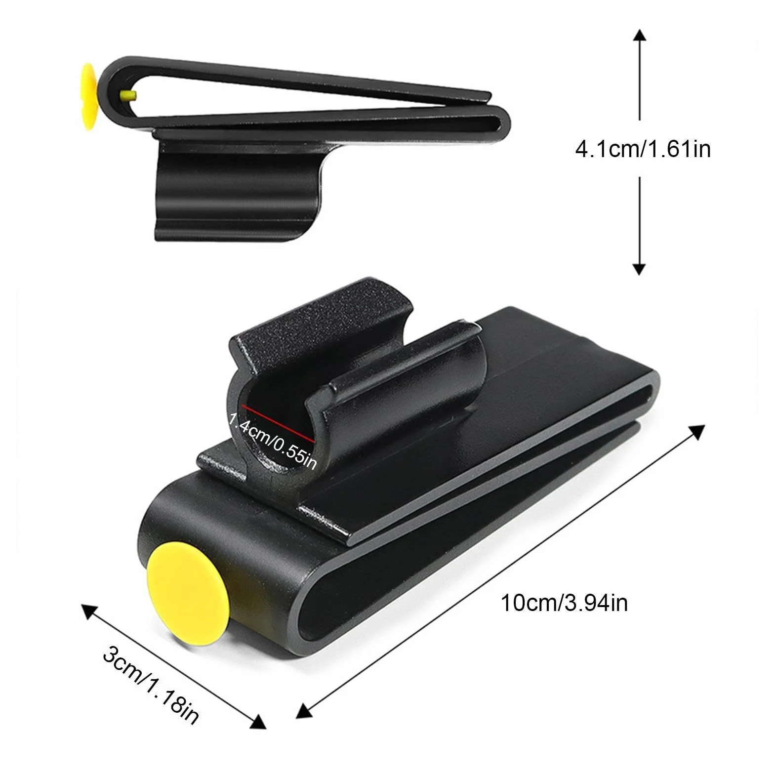 Clip per Borsa da Golf in ABS Resistente alle Intemperie 10x4x3 cm per Putter