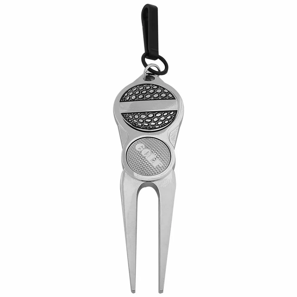 VGEBY1 Golf Divot Tool, Metal Green Repair Forcella Equipaggiamento per la Riparazione di Palle da Golf