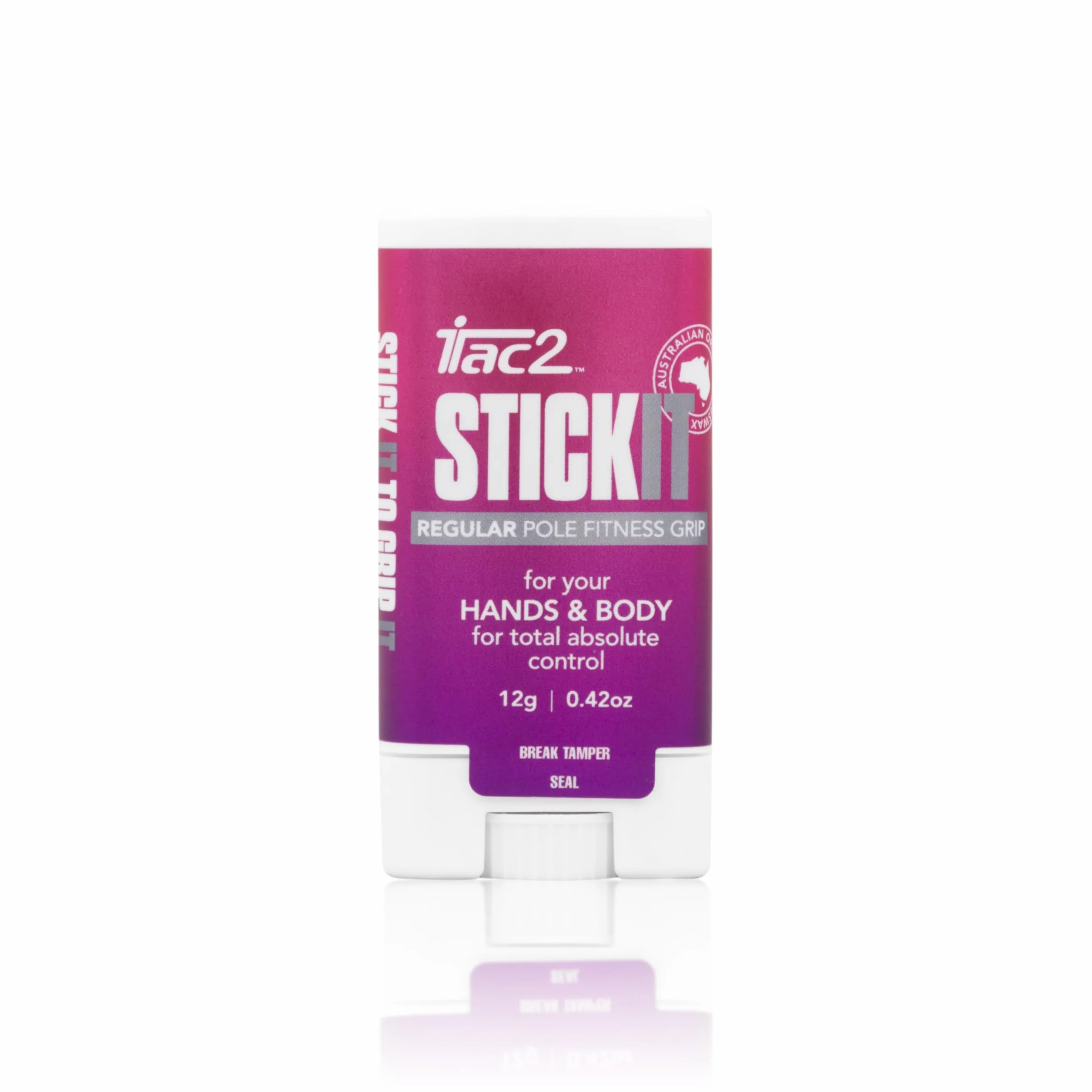 iTAC2 Stick It Level 2 Regular Strength Total Absolute Control Pole Dance Fitness Sports Grip Roll-On 12g