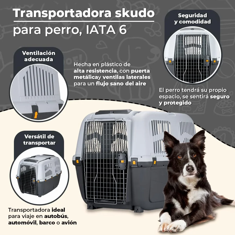 TRASPORTINO SKUDO IATA 6 CM.92X63X70H