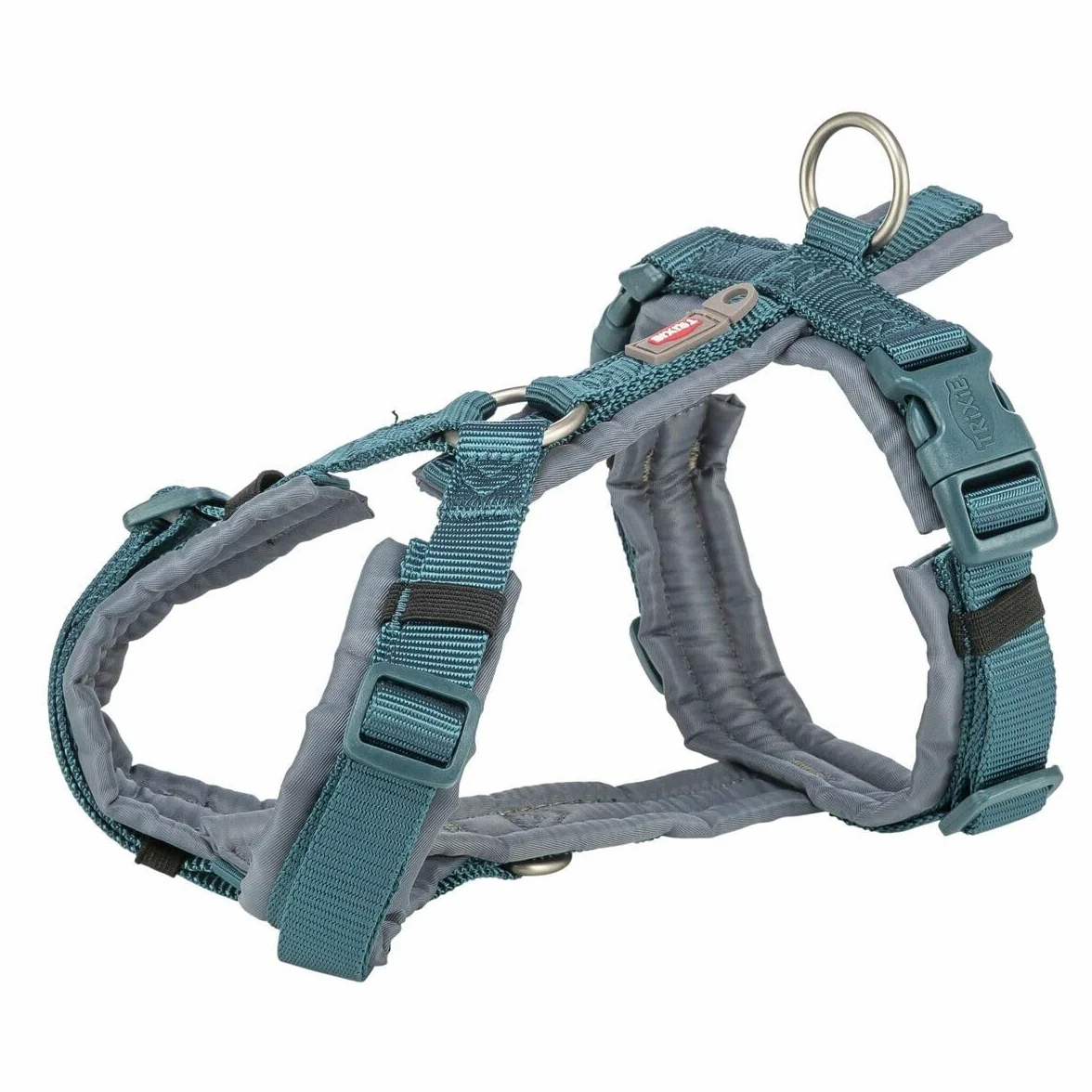TRIXIE Pettorina per cani Premium Trekking blu petrolio/grigio grafite
