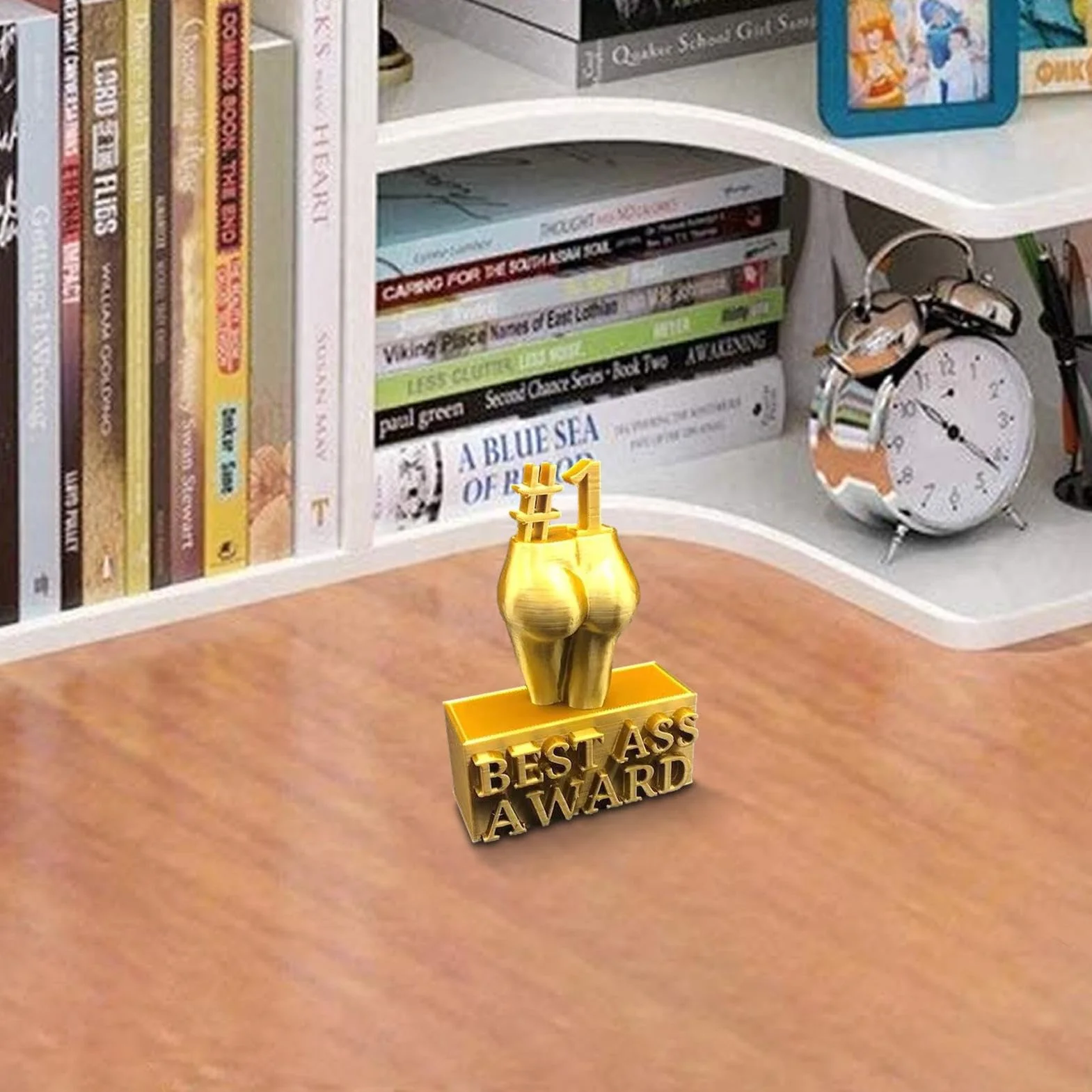 Miglior Ass Award, Per Il Miglior Culo, Scultura Mano Arredamento Trofei Ornamento, Miglior Asso Dorato Resina Trofei, Decorazioni Da Scrivania Resina