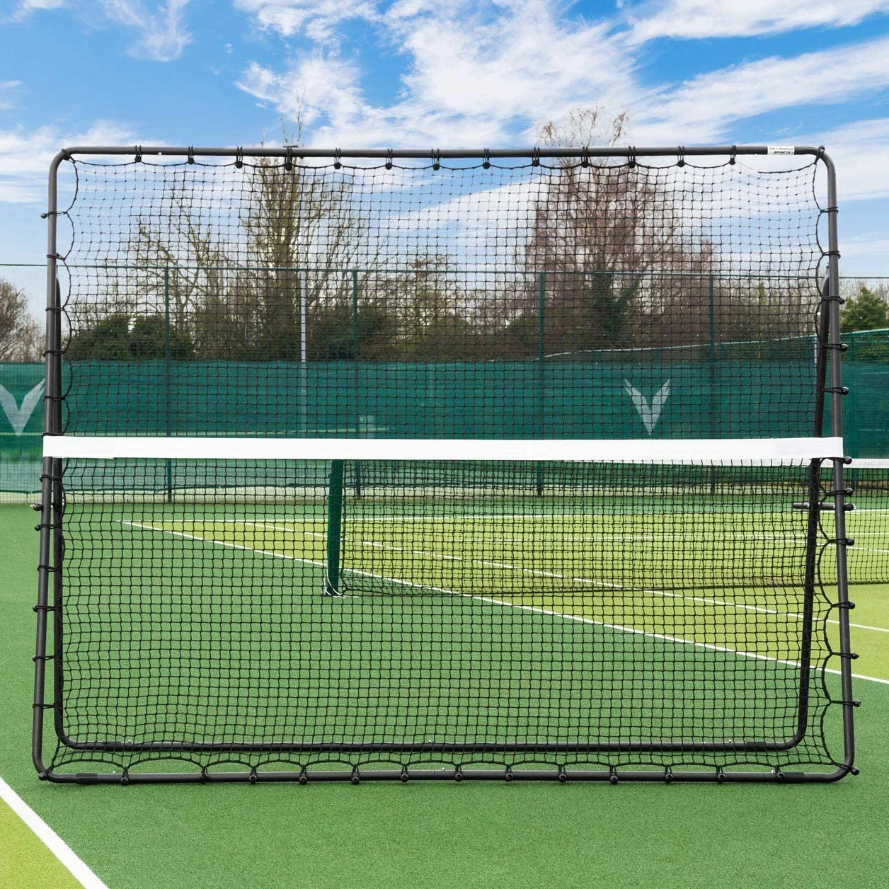 Rete da Allenamento per Tennis Portatile con Borsa per Il Trasporto, Rete da Rimbalzo per Tennis autoportante Facile da Montare, per pallavolo, Esercizi di Tennis (Dimensioni: 2x2 m)